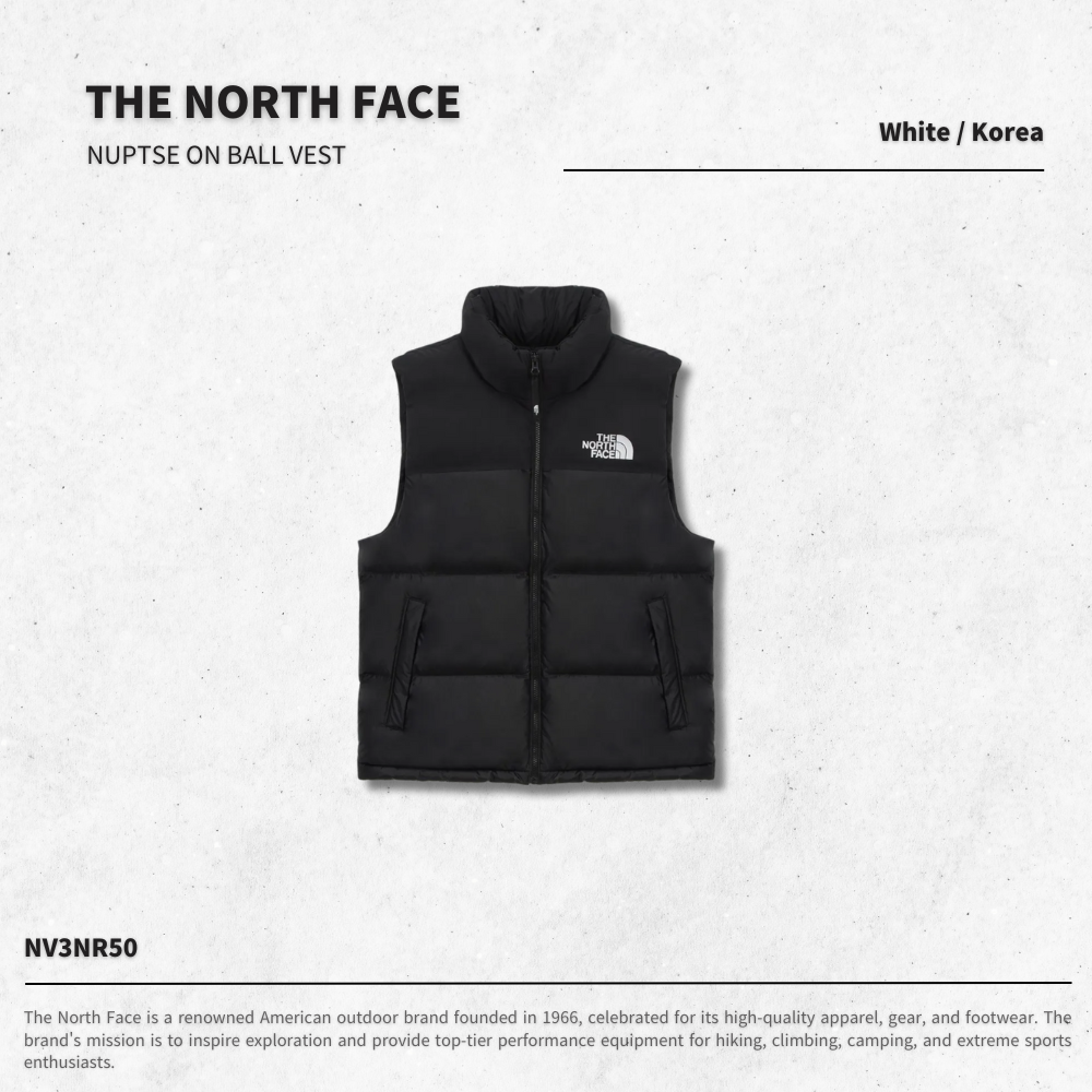 "代購" THE NORTH FACE NUPTSE ON BALL VEST 1996平替版  經典羽絨背心 NV3NR50