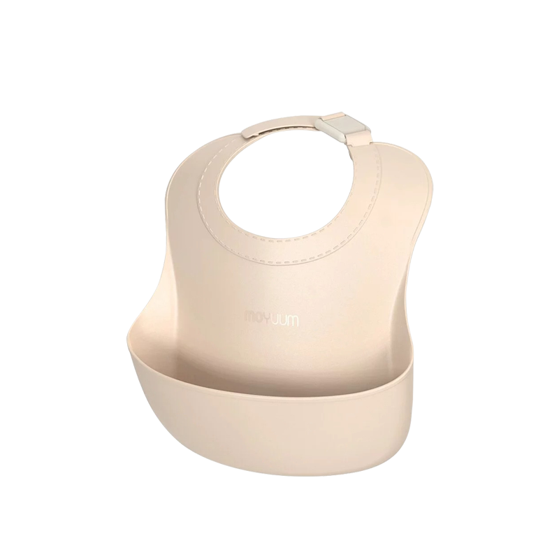 MOYUUM 白金矽膠寬口立體圍兜