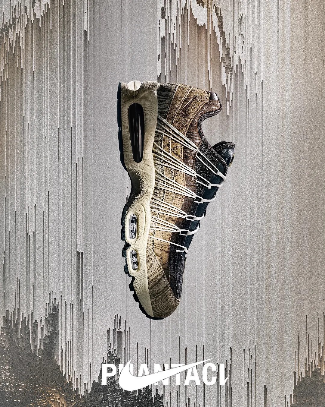 <周杰倫聯名> Nike Air Max 95 X PHANTACi 吉他 古箏 氣墊 木質咖