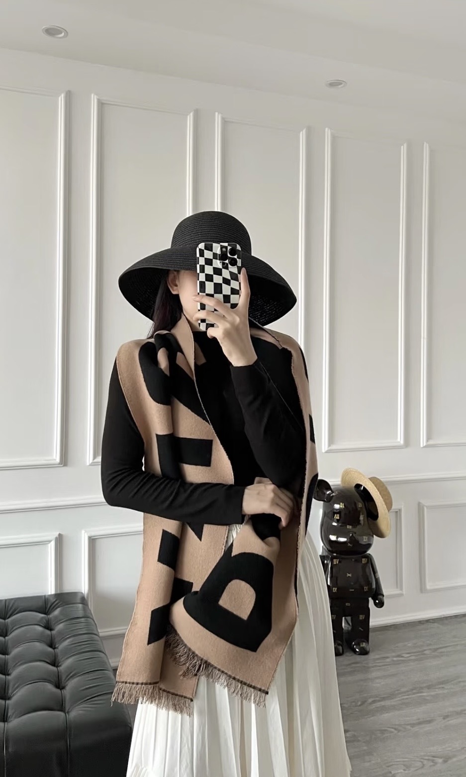 Burberry Logo Jacquard Scarf 徽標羊毛提花 絨線圍巾