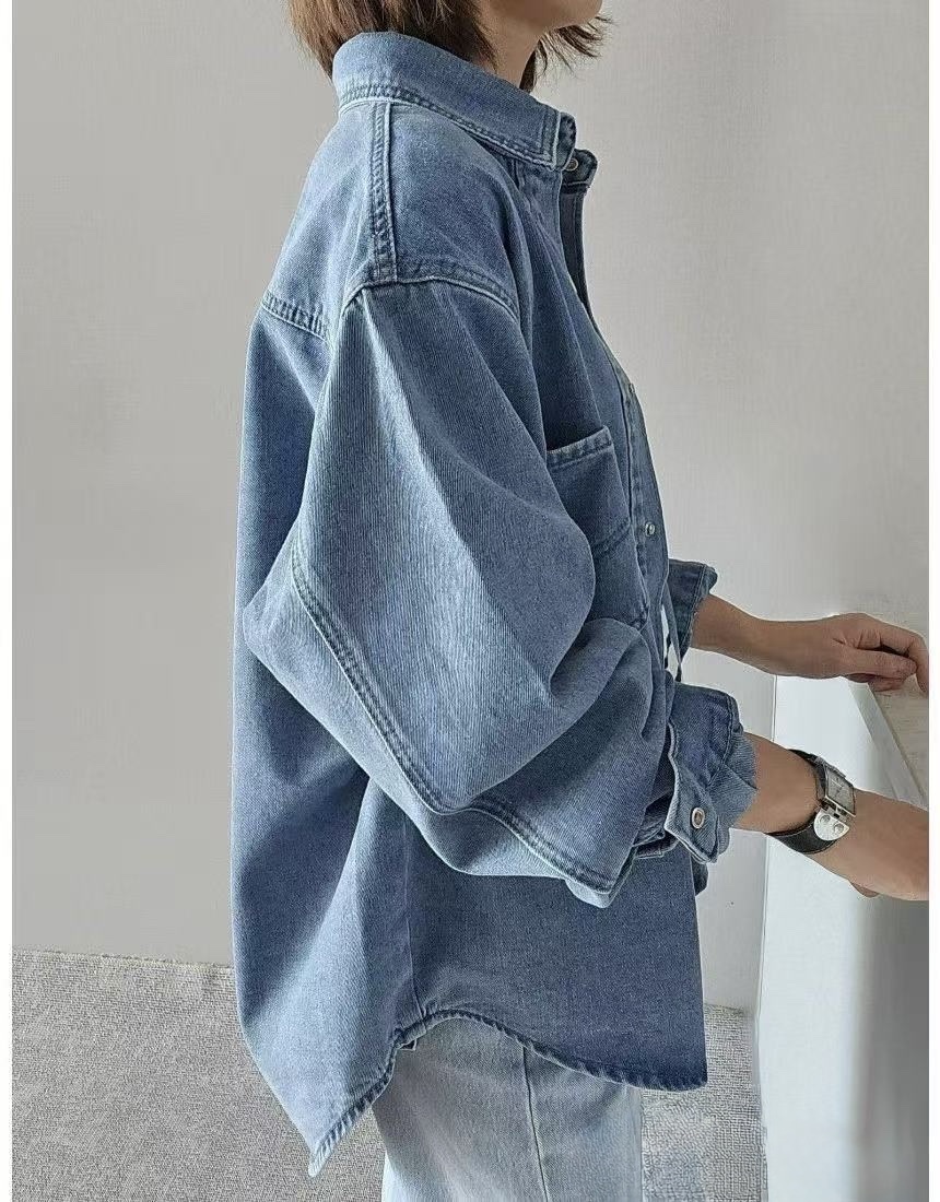 3806 正韓牛仔襯衫外套