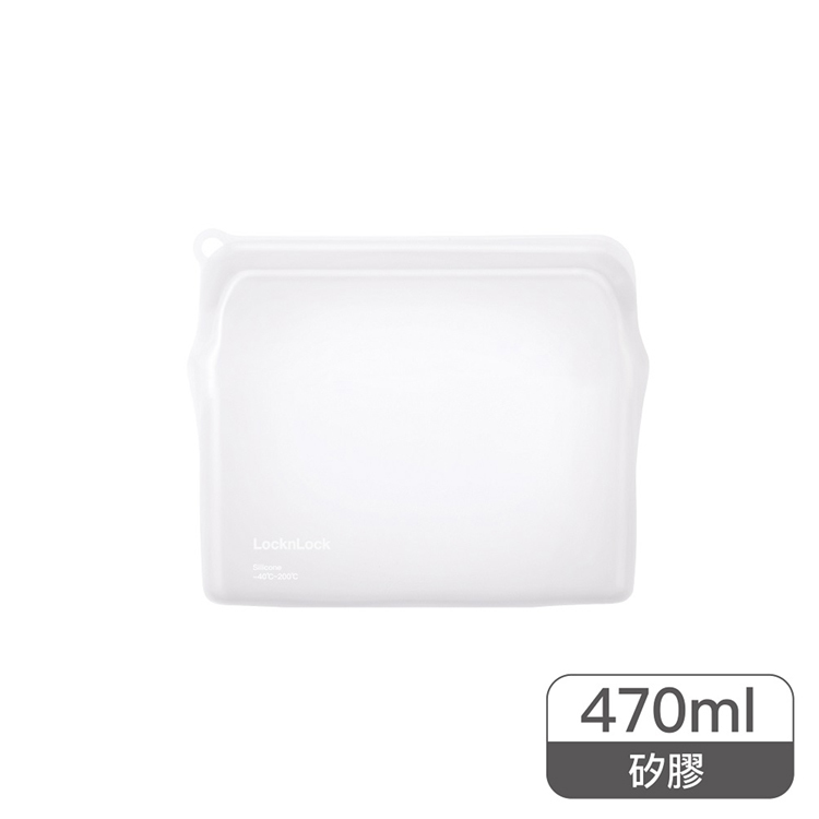 LockNLock 樂扣樂扣 - N次矽膠密封袋/好壓自黏款/白/470ml