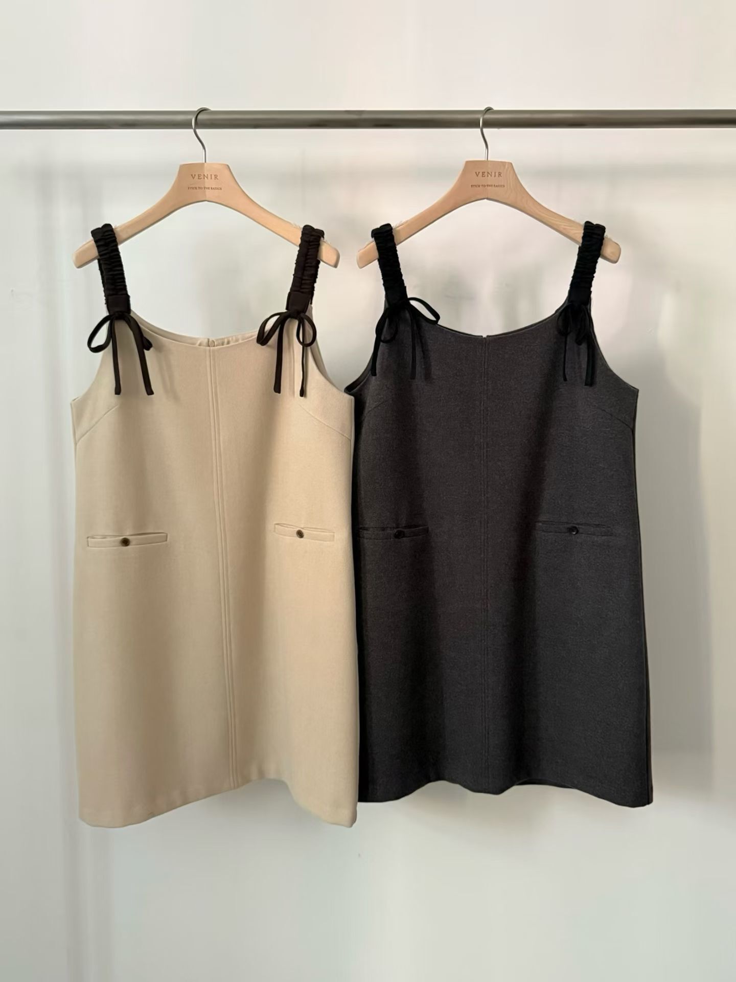 VR5213 吊帶綁帶連身裙