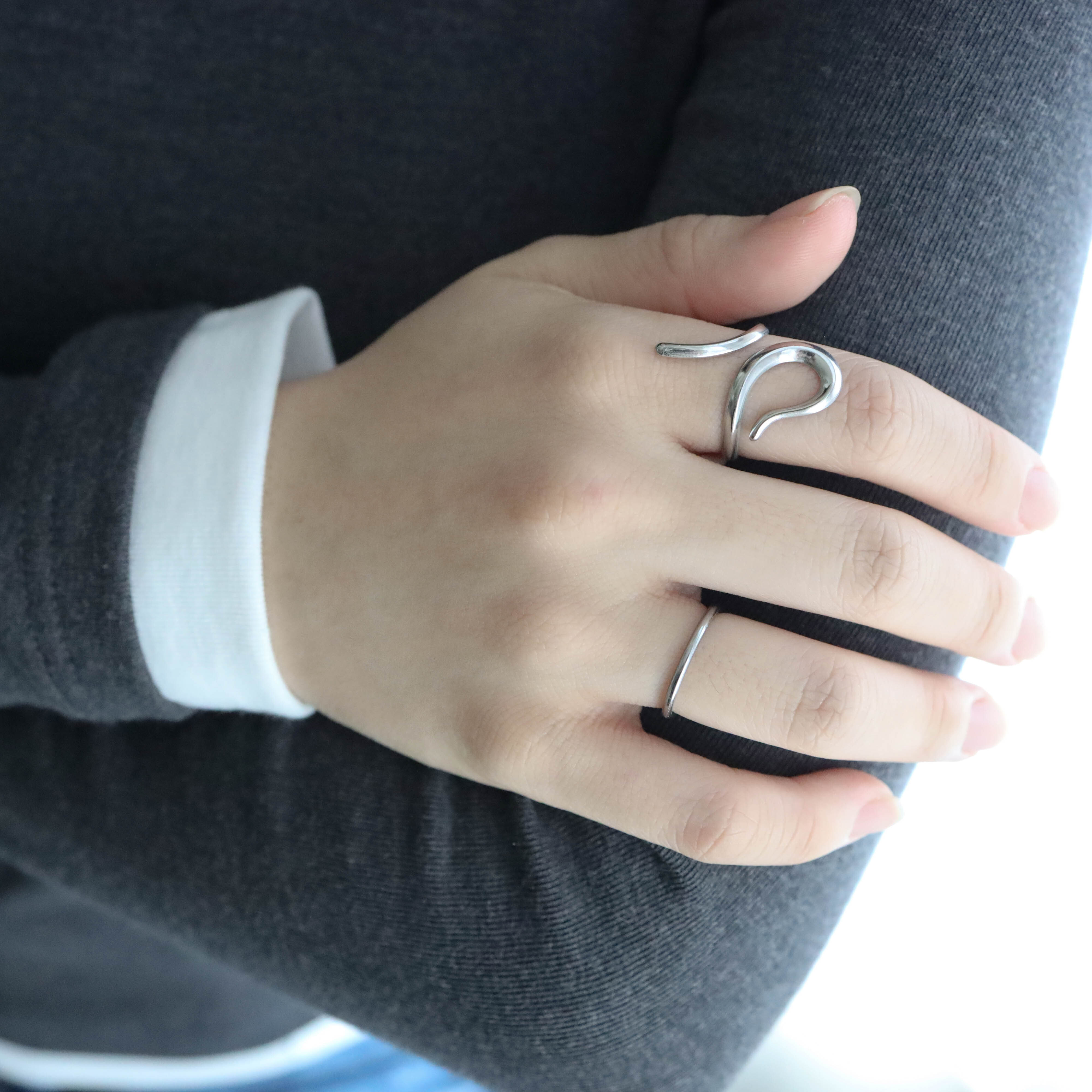 不怕水蛇線鋼戒