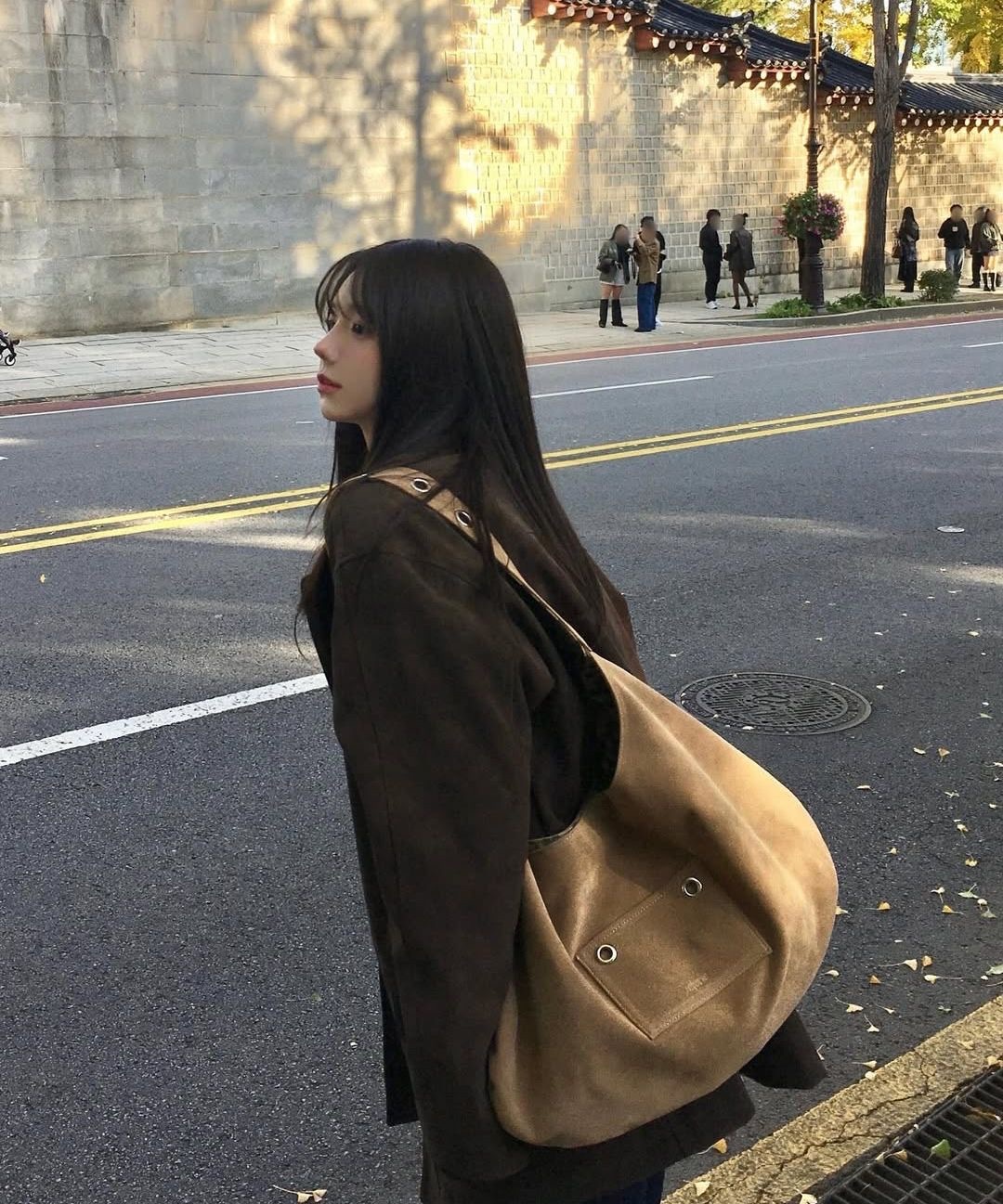 #限時開團!!🇰🇷韓國 LETERIE 豹紋麂皮 雙面可用扣環肩背包 4色