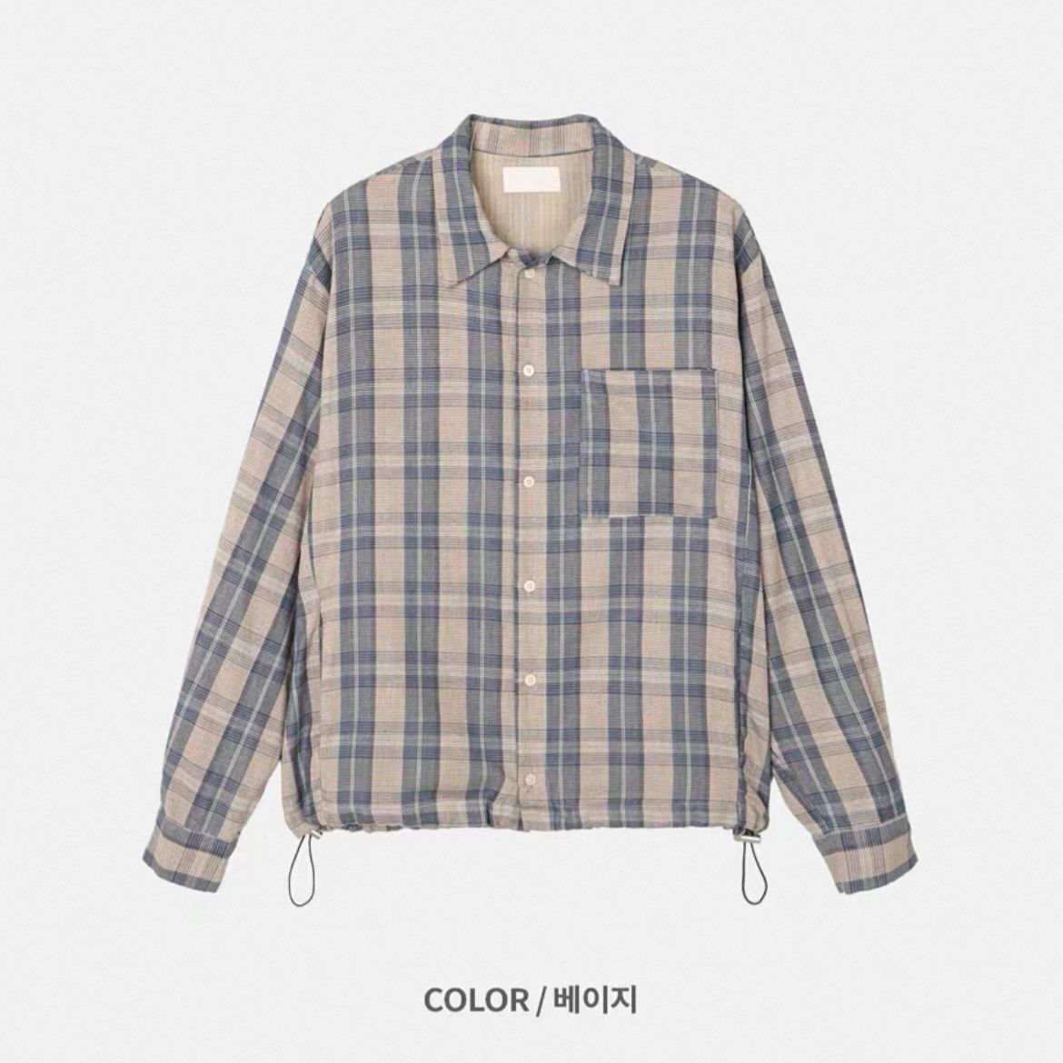 格仔長袖恤衫 S2465