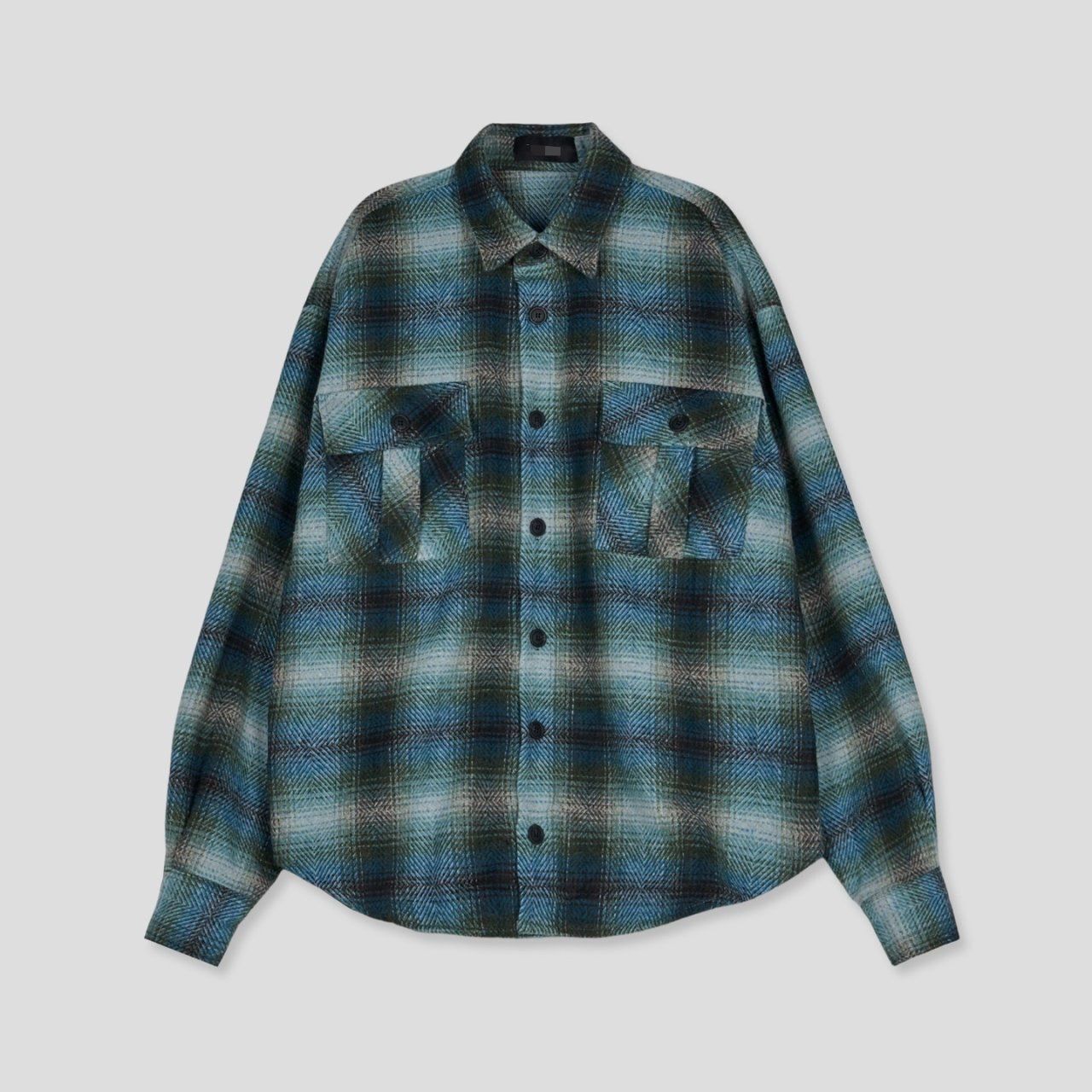 格仔長袖恤衫 S2466