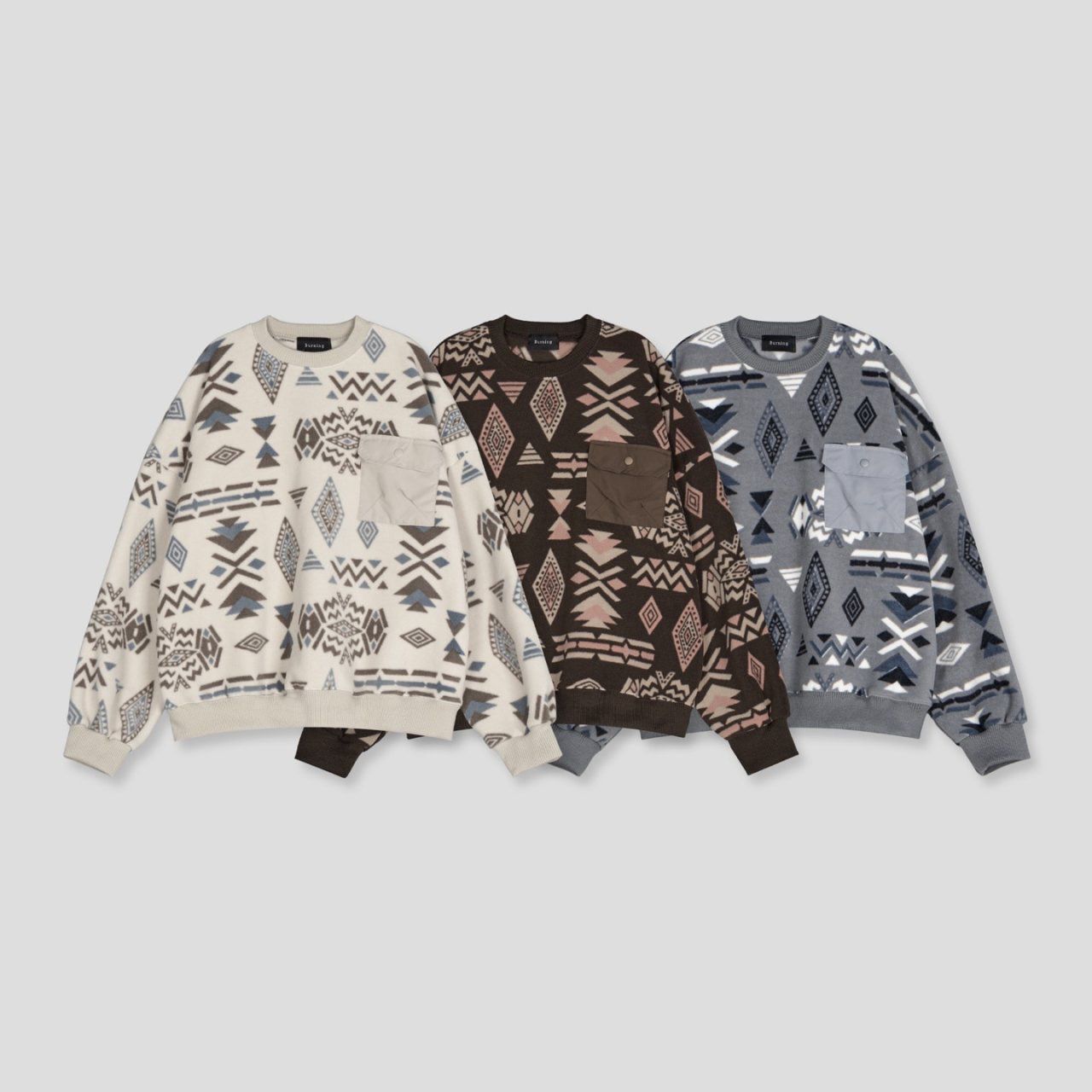 幾何圖案衛衣 T5831