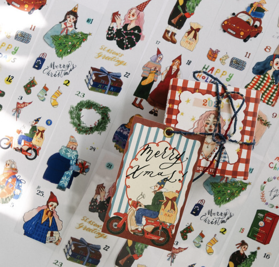 甜蜜生活｜一起聖誕倒數 PET膠帶