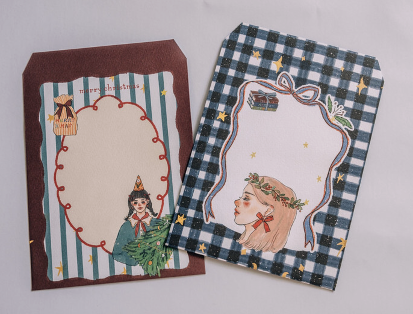 甜蜜生活｜聖誕樹與花圈 聖誕信封