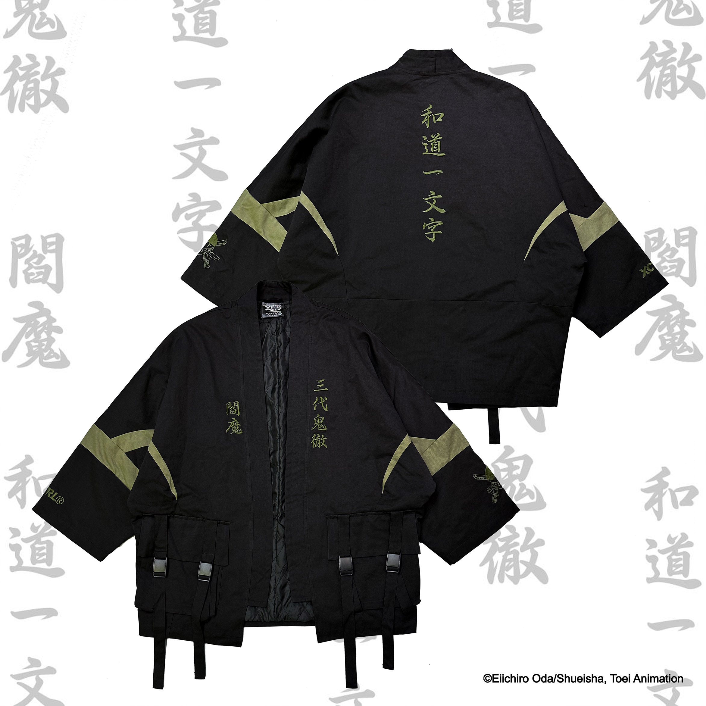 XCTRL® x 航海王 索隆和風外套-黑