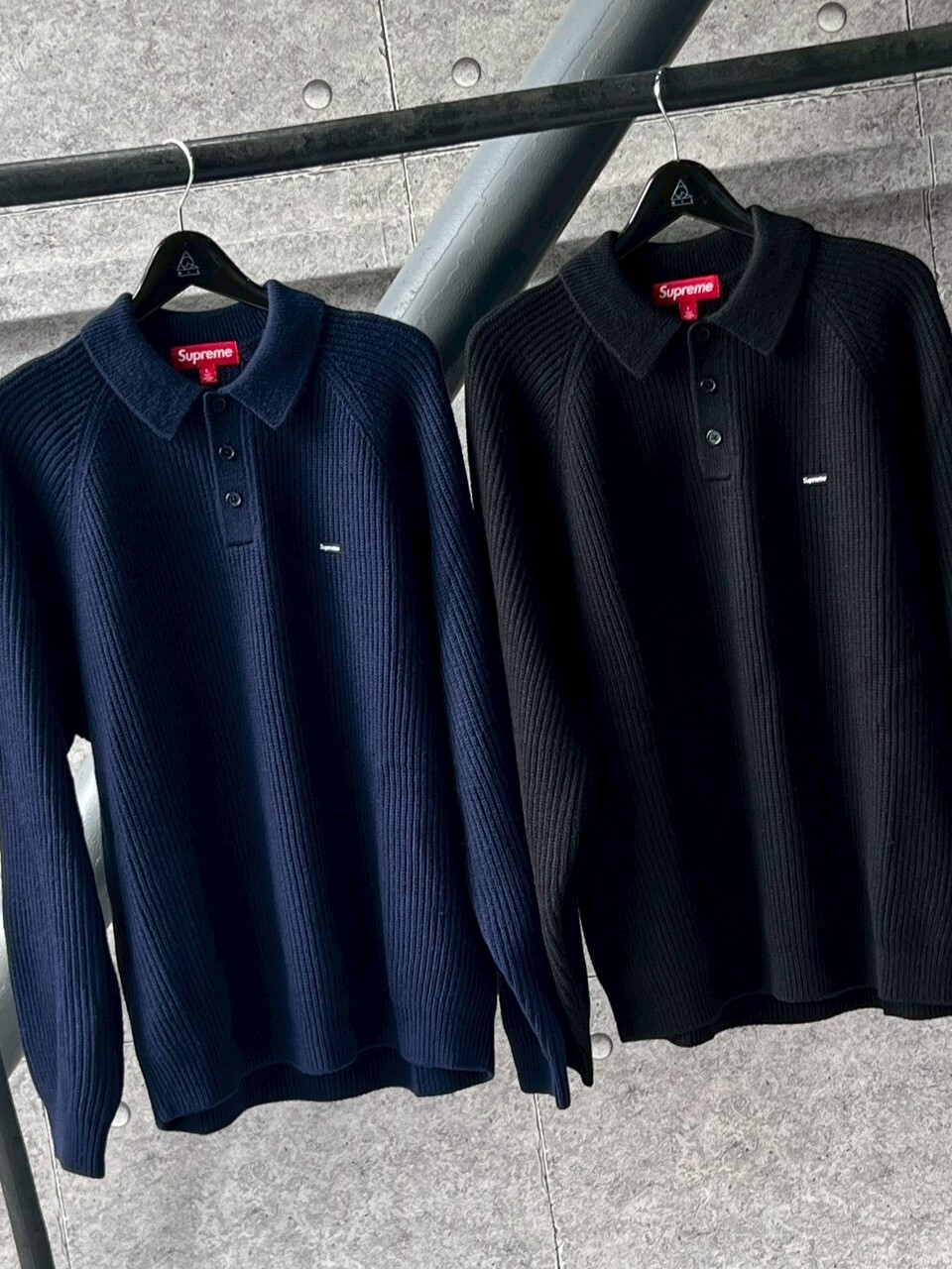 SUPREME SMALL BOX POLO SWEATER 羊毛立領 針織Polo衫