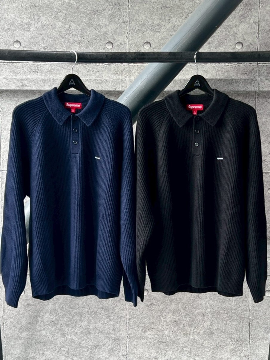 SUPREME SMALL BOX POLO SWEATER 羊毛立領 針織Polo衫