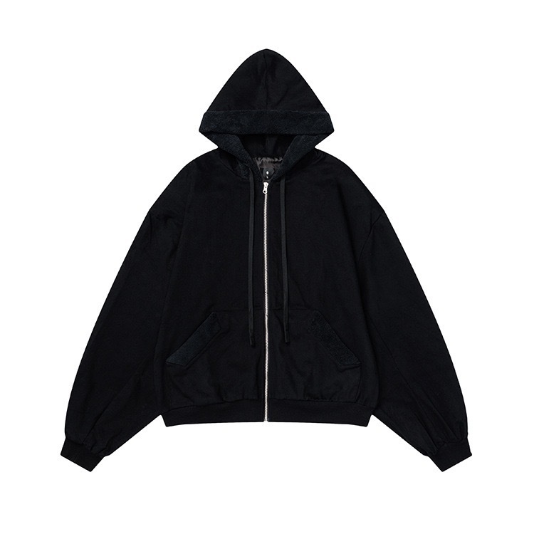 OVDY 高級感 哈靈頓 BOXY 連帽外套