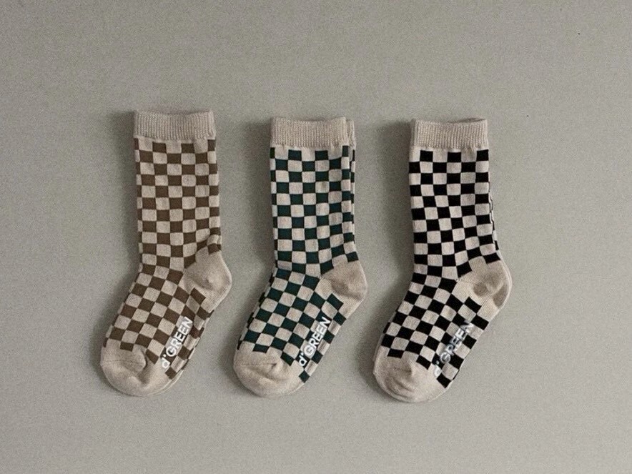 小宅經典格紋襪