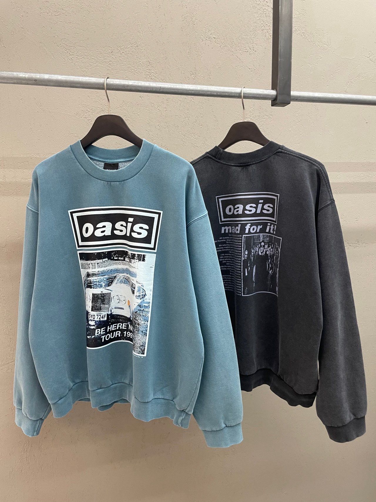 洗水英文字圖案衛衣(薄抓毛底) ARCHIVE-406T