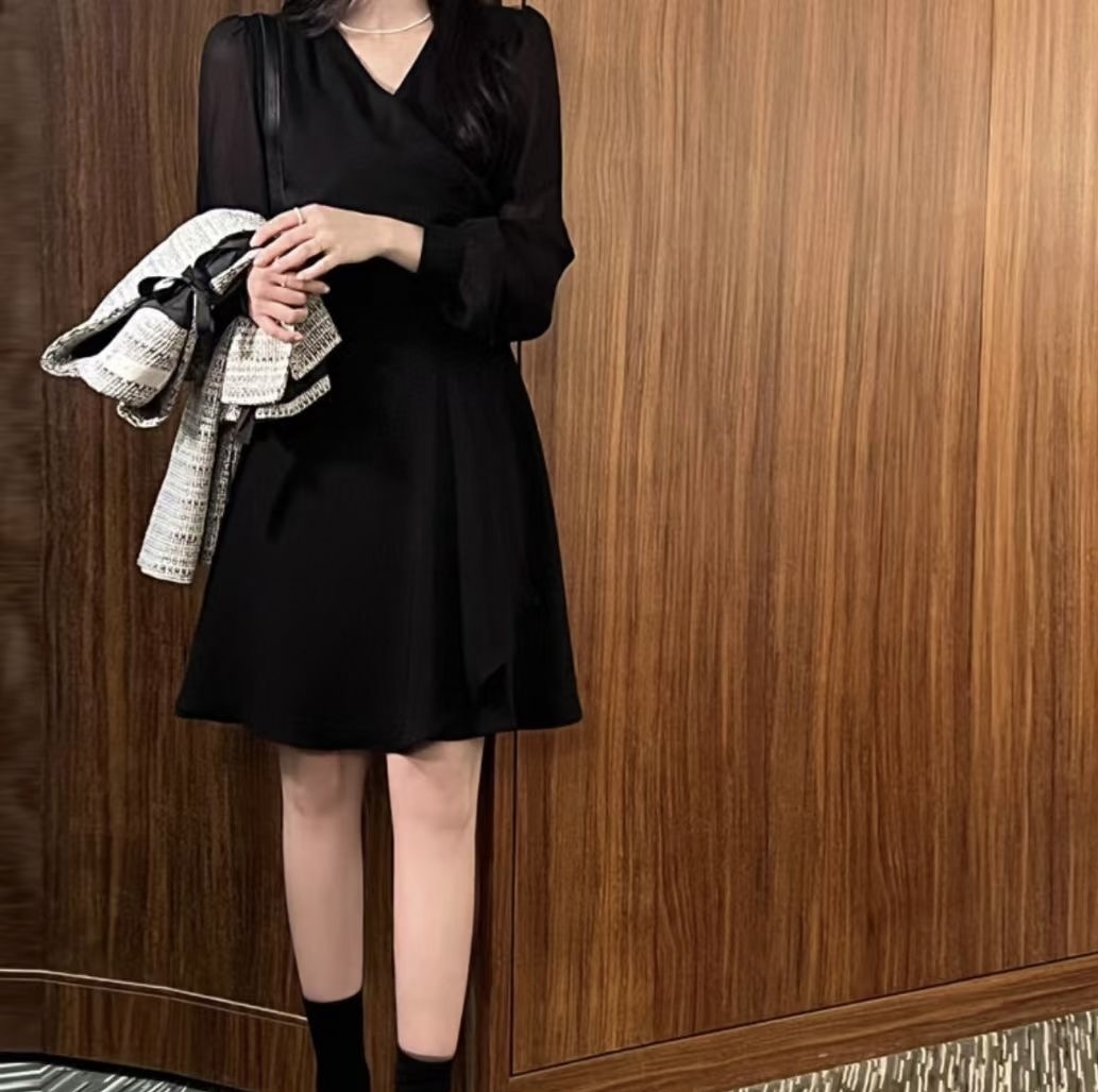 垂垂領雪紡Onni 連衣裙