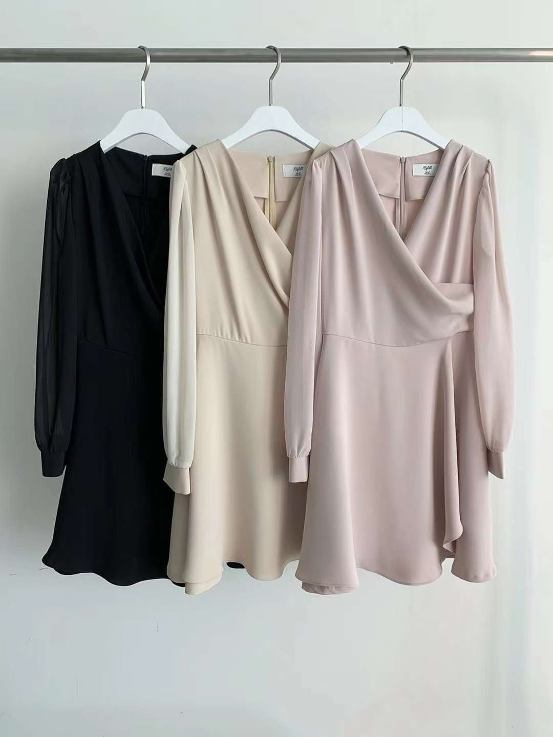 垂垂領雪紡Onni 連衣裙