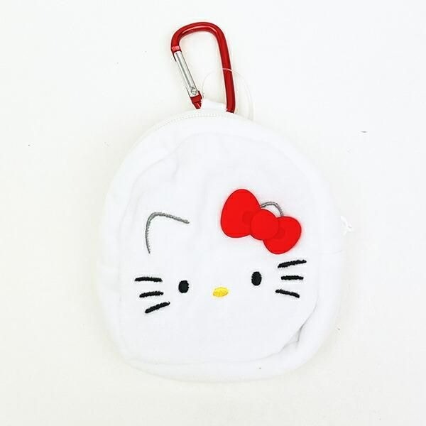 日本 Sanrio  大頭款拉鏈袋連爬山扣