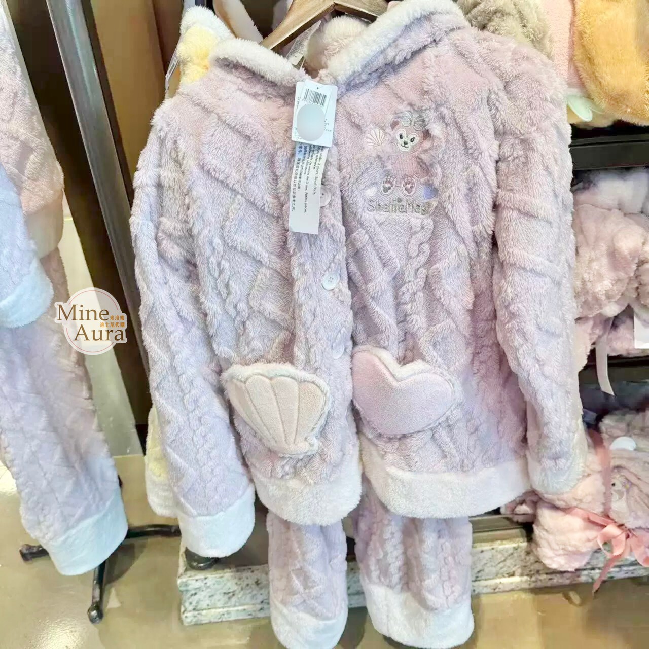 雪莉玫 ShellieMay 立體耳朵造型 連帽 上衣 + 長褲 家居服 睡衣 套裝 -上海迪士尼樂園