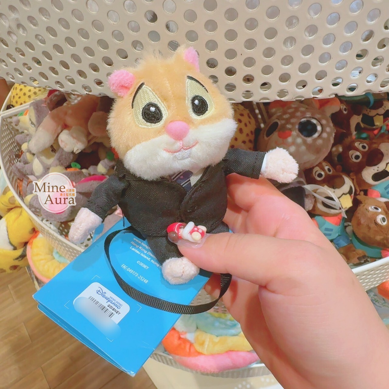 銀行職員 旅鼠 磁鐵 坐肩 絨毛 娃娃 公仔 動物方城市 Zootopia -香港迪士尼樂園