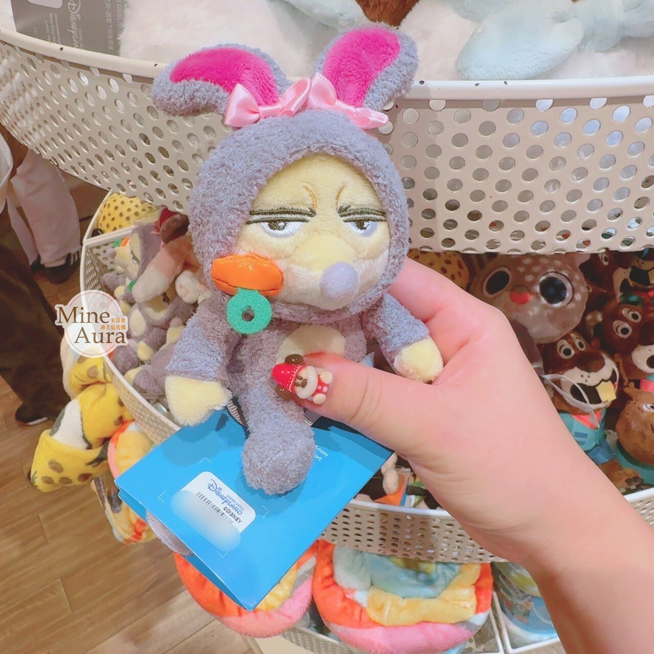 飛仔 Finnick 兔子裝 磁鐵 坐肩 絨毛 娃娃 公仔 動物方城市 Zootopia -香港迪士尼樂園