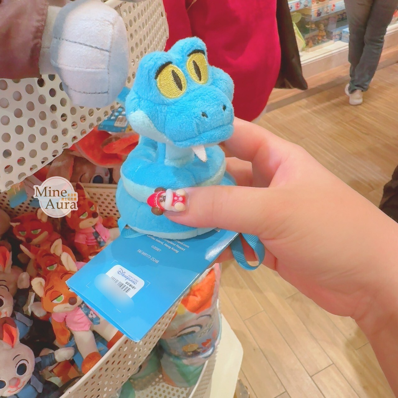 佘蓋瑞 Gary De'Snake 蛇蛇 磁鐵 坐肩 絨毛 娃娃 公仔 動物方城市 Zootopia -香港迪士尼樂園