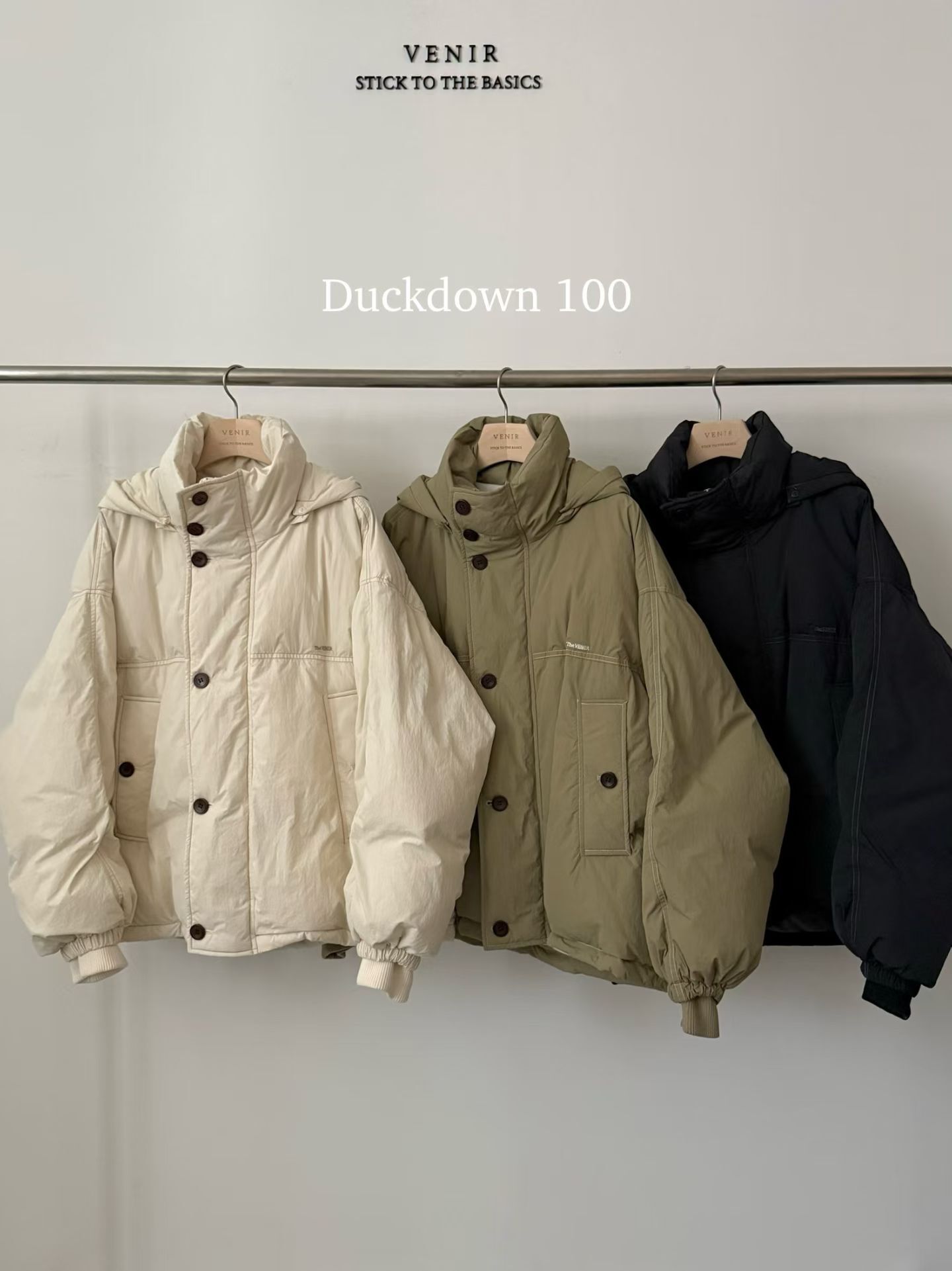 VR5235 100%鴨絨拍扭高領外套