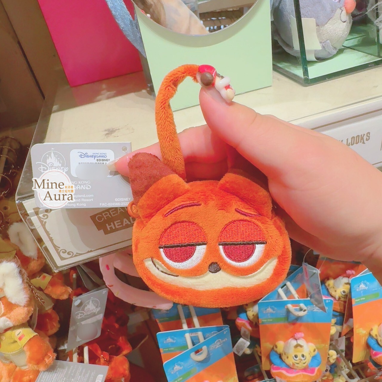 胡尼克 Nick 大頭迷你手提包造型 零錢包 鑰匙圈 吊飾 動物方城市 Zootopia -香港迪士尼樂園