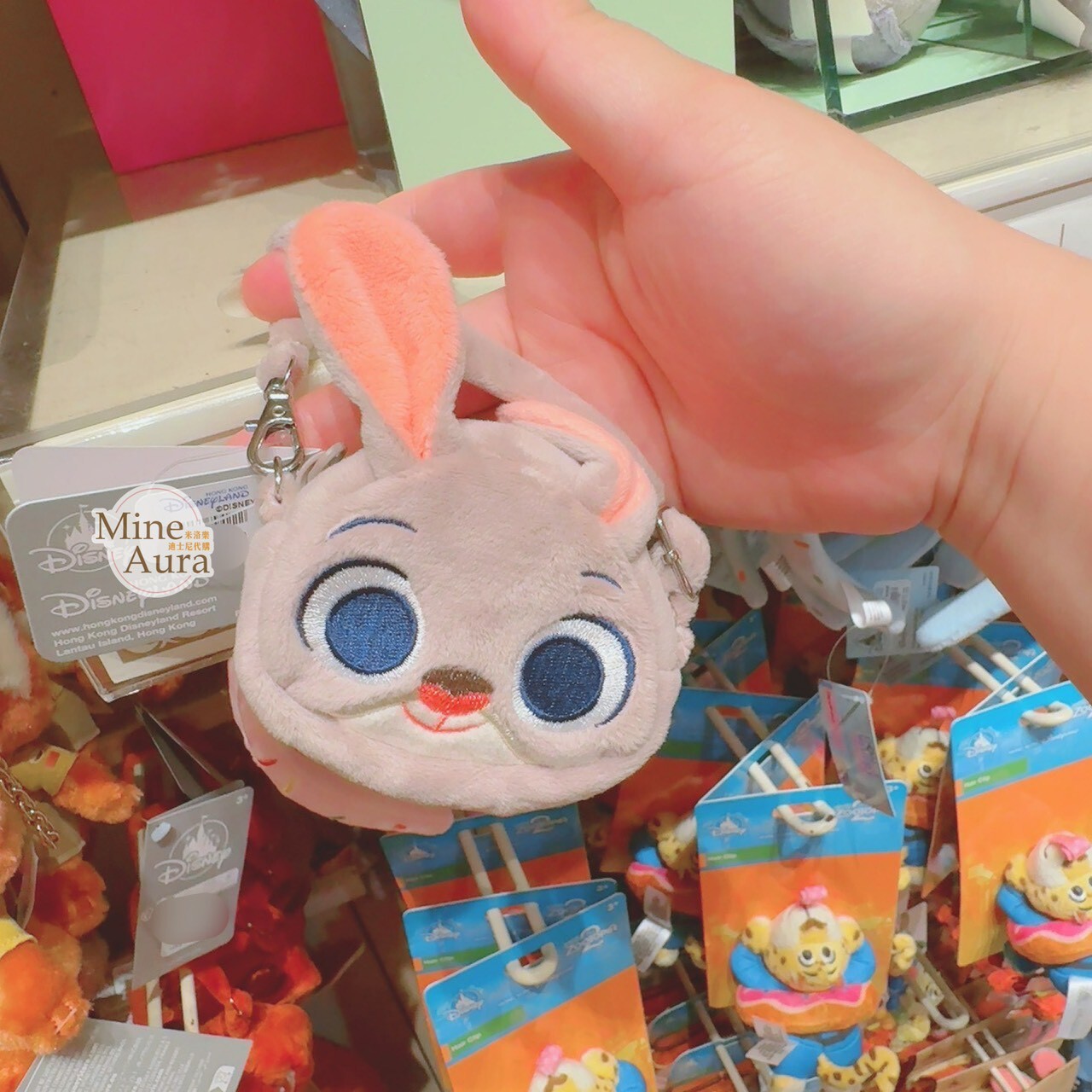 哈茱蒂 Judy 兔 大頭迷你手提包造型 零錢包 鑰匙圈 吊飾 動物方城市 Zootopia -香港迪士尼樂園