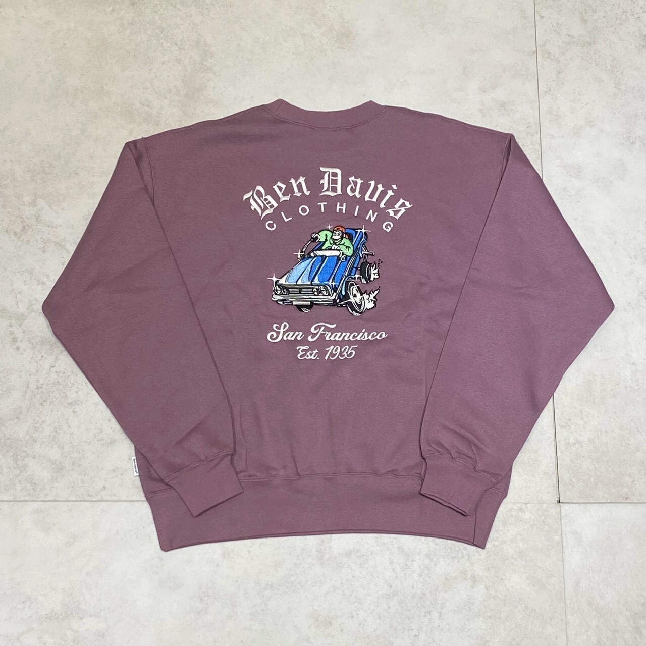 Ben davis 刺繡猿人跑車圓領大學T C-25780057