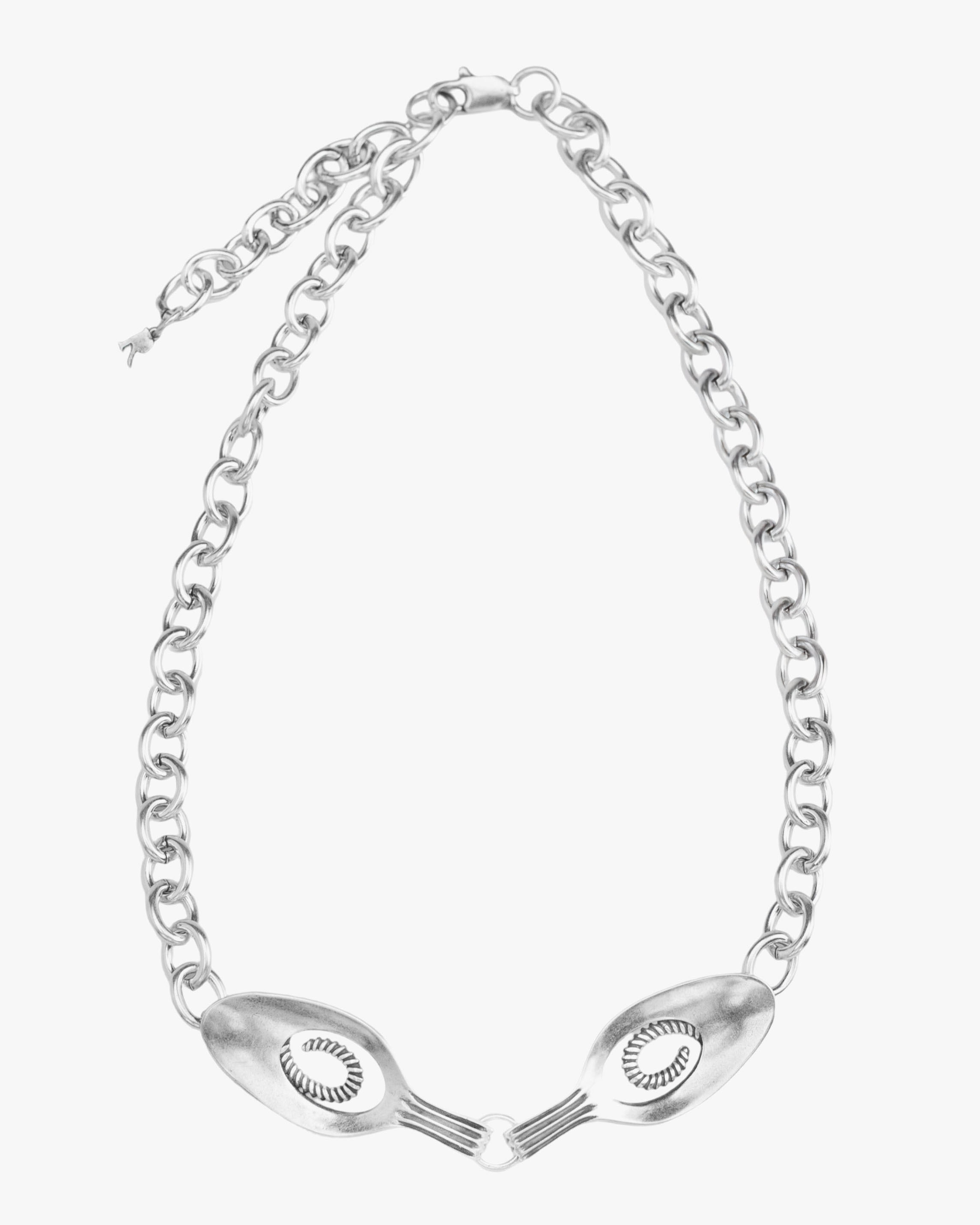 RECOVERY 失能湯匙粗短項鍊 (古銀)