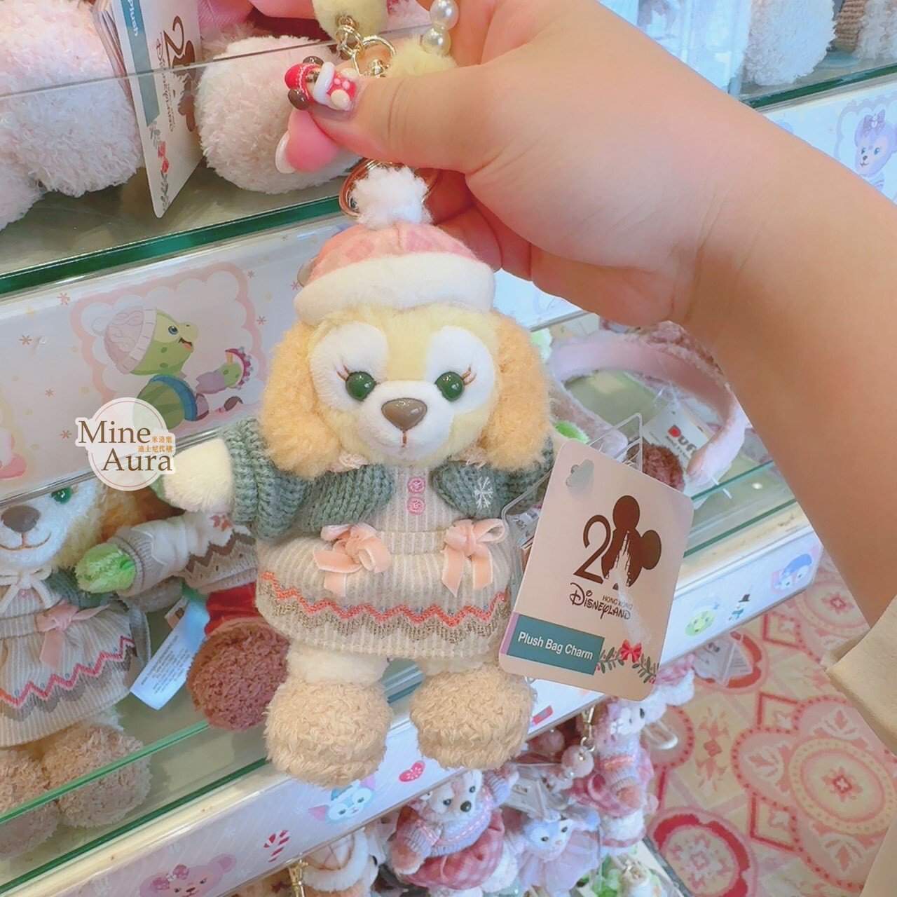 2025 聖誕節派對 達菲 Duffy 與好友們 可琦安 餅乾 CookieAnn 鑰匙圈 吊飾 -香港迪士尼樂園