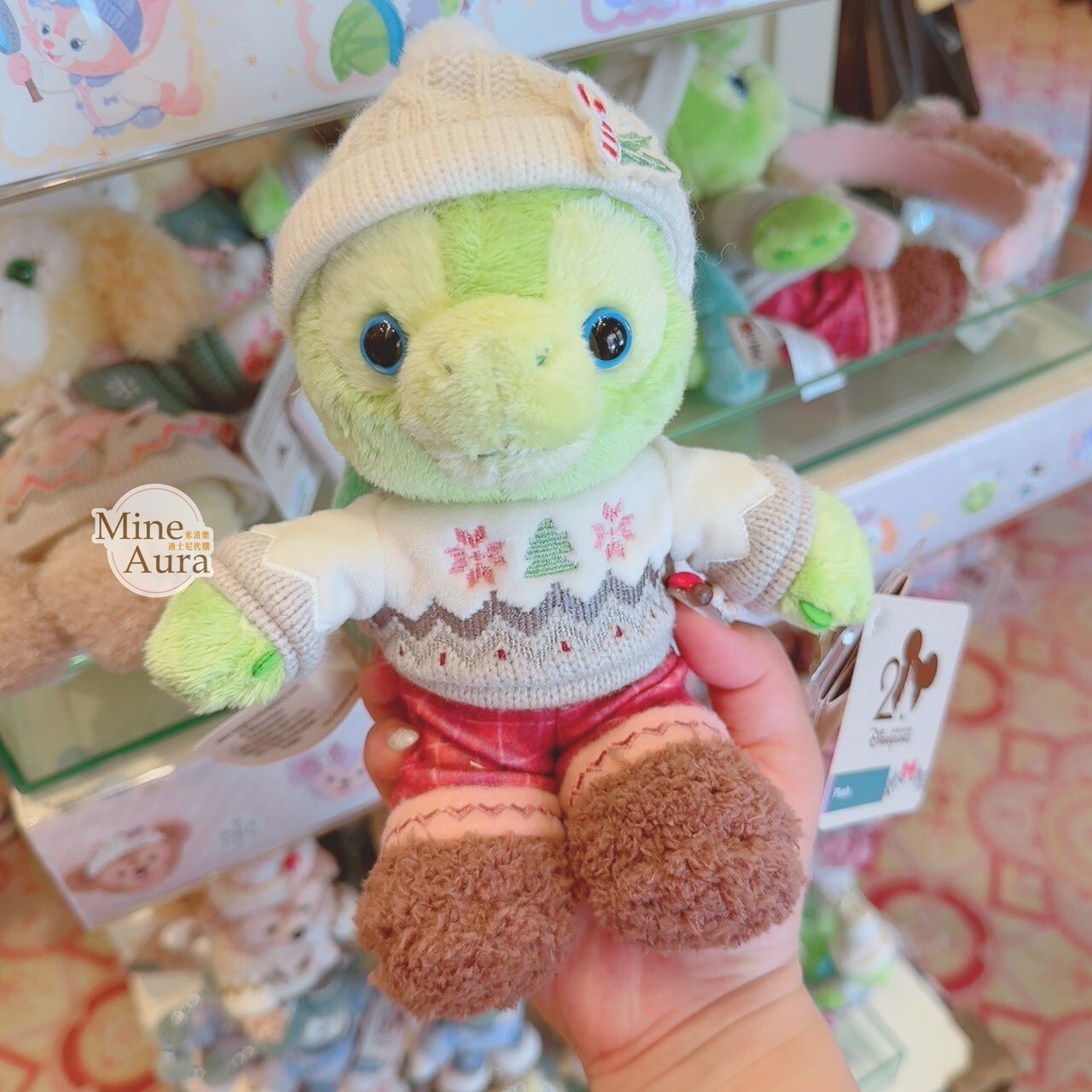 2025 聖誕節派對 達菲 Duffy 與好友們 奧樂米拉 海龜 OluMel SS號 娃娃 玩偶 -香港迪士尼樂園