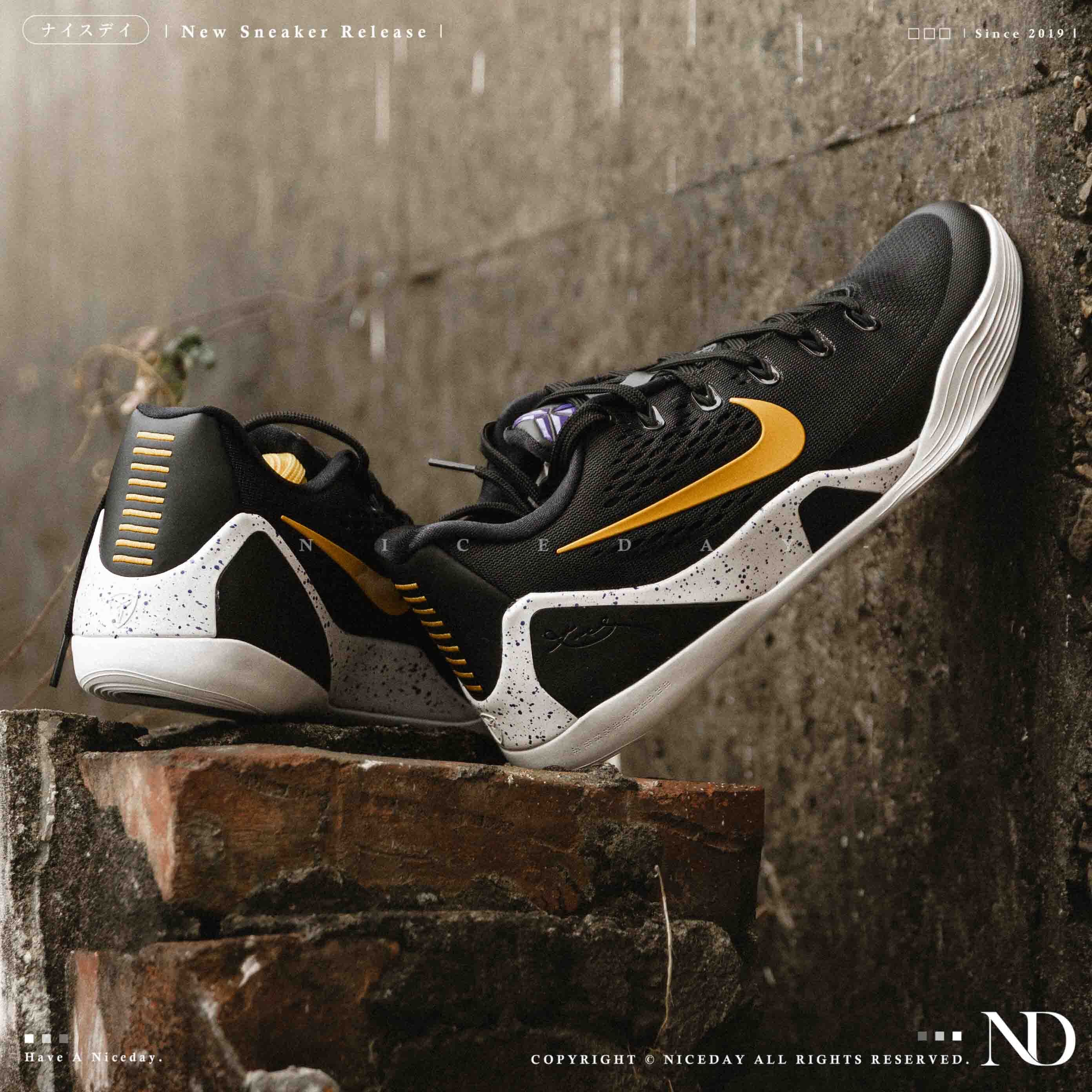 NICEDAY 代購 Kobe IX Elite Low EM Protro 男鞋 黑黃 科比 老大 黑曼巴 Lakers 湖人 IH1401-002