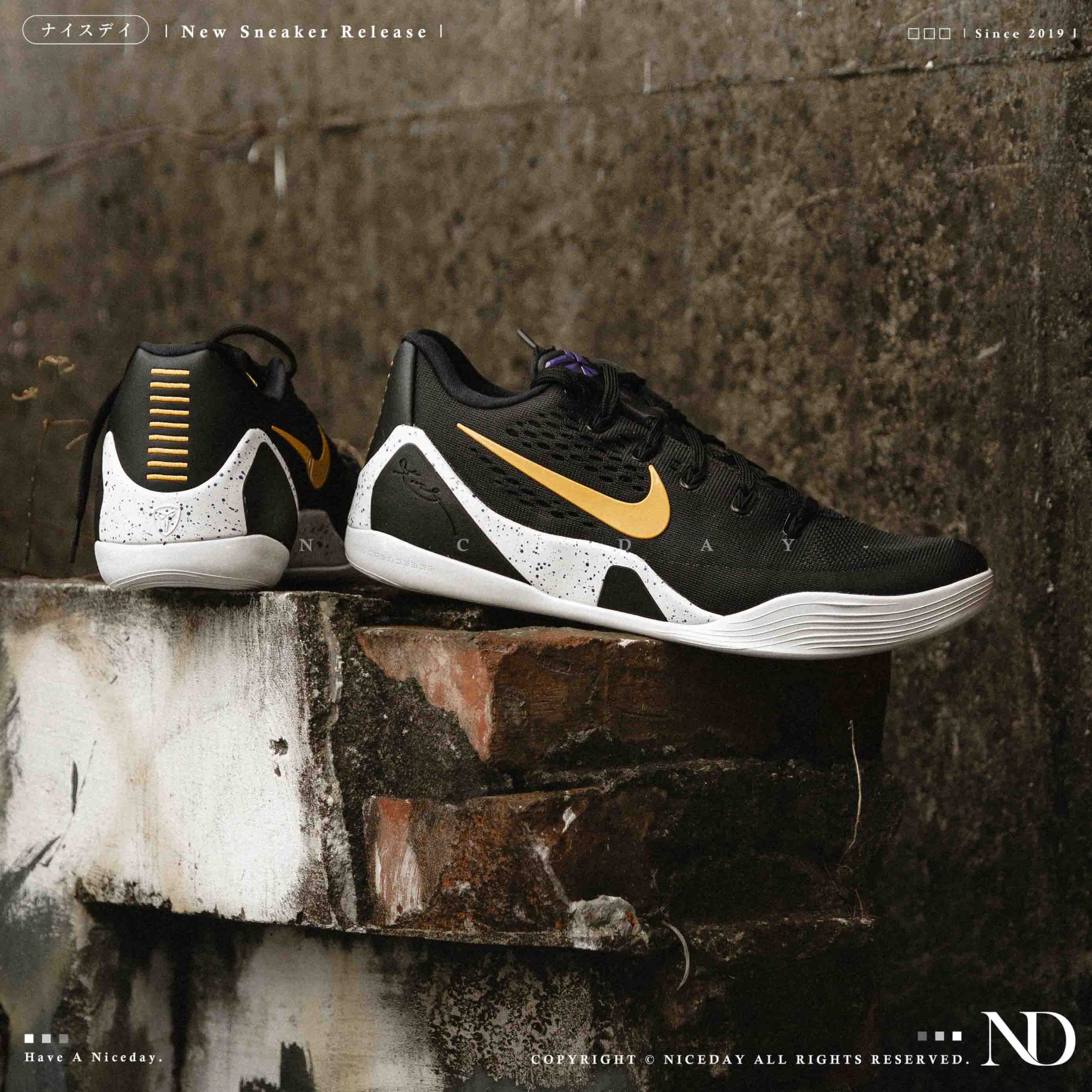 NICEDAY 代購 Kobe IX Elite Low EM Protro 男鞋 黑黃 科比 老大 黑曼巴 Lakers 湖人 IH1401-002