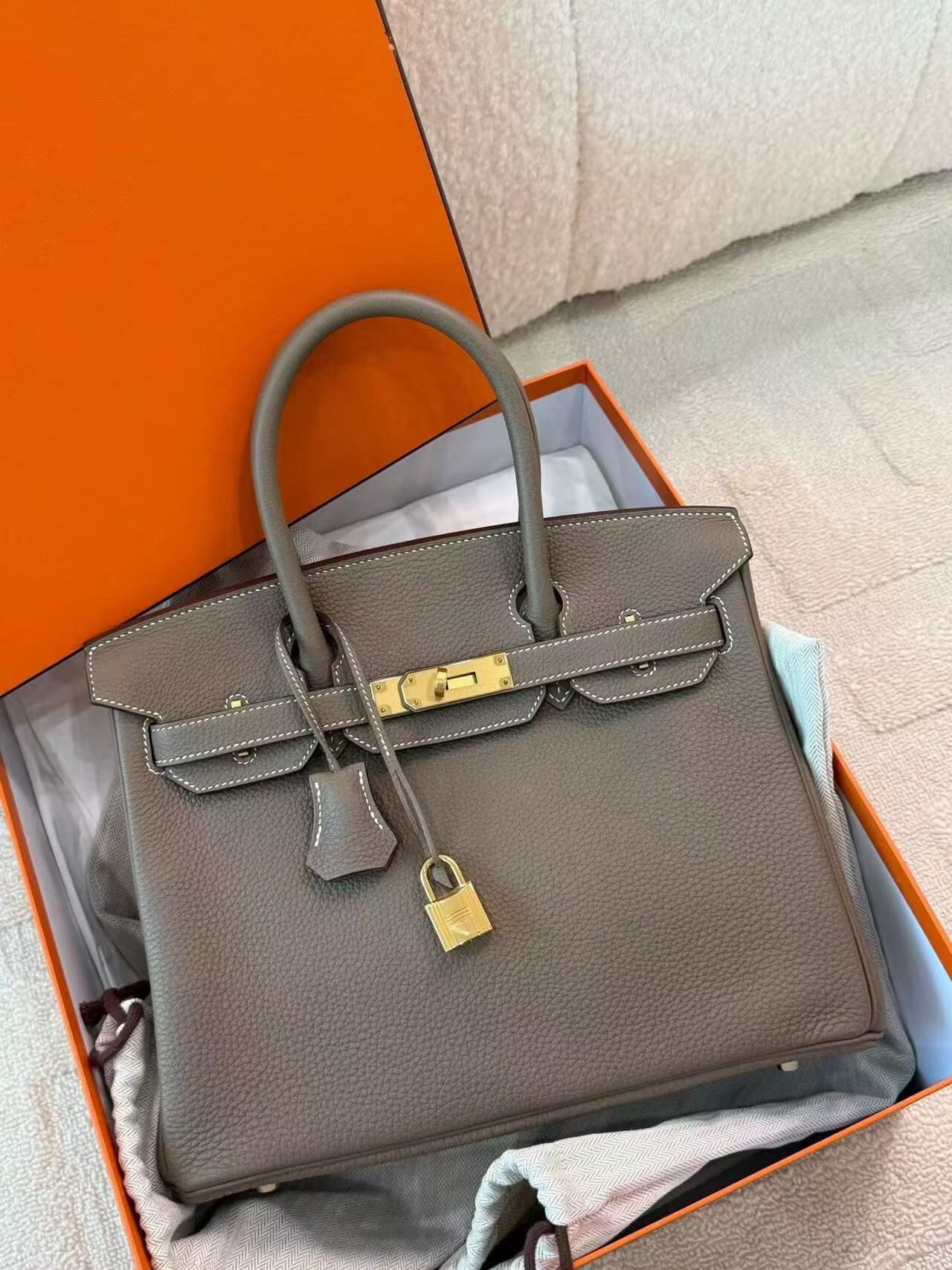 Birkin 30 18 etoupe cc togo X 閒置品
