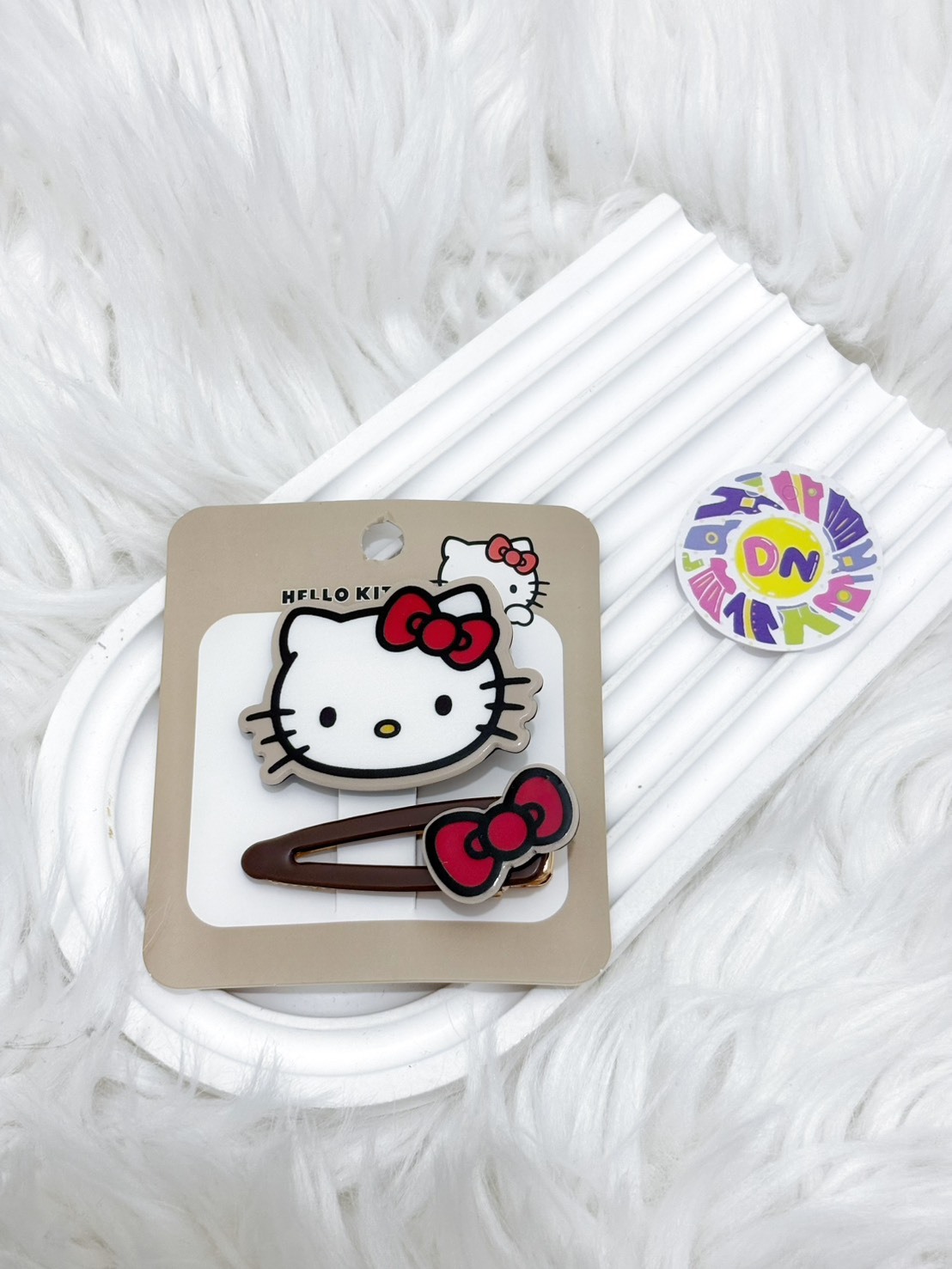 韓國連線 - KITTY貓 可愛髮夾組E款 現貨