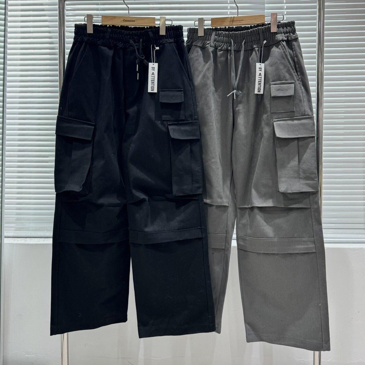 淨色工裝鬆身褲 BY-467P