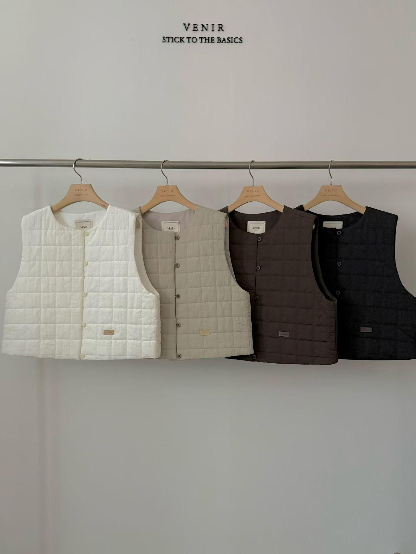 VR5243 法式華夫格絎縫馬甲背心