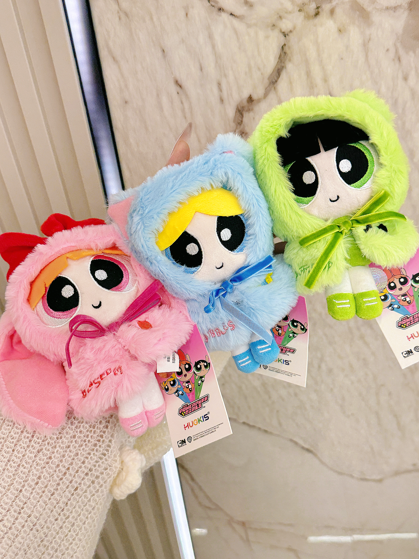 代購-<500元左右交換禮物> 飛天小女警 抖篷 娃衣 可愛玩偶 毛絨掛件 15cm