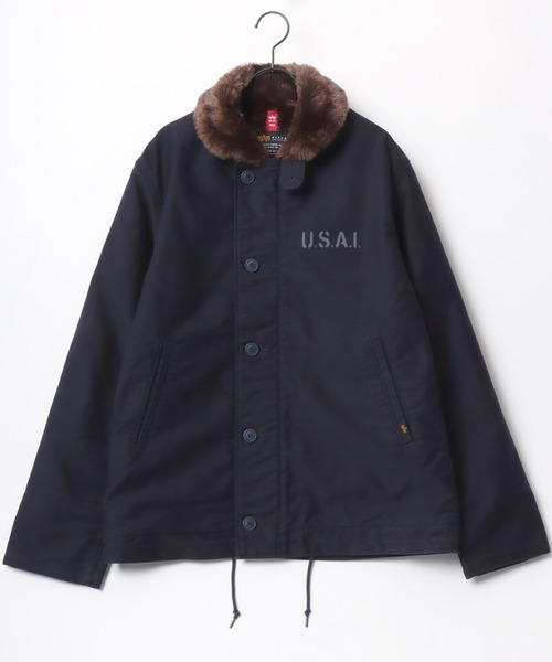 2020AW 日版 ALPHA INDUSTRIES HOODED N-1 DECK JKT 立領 毛 外套 夾克 現貨 20521-467