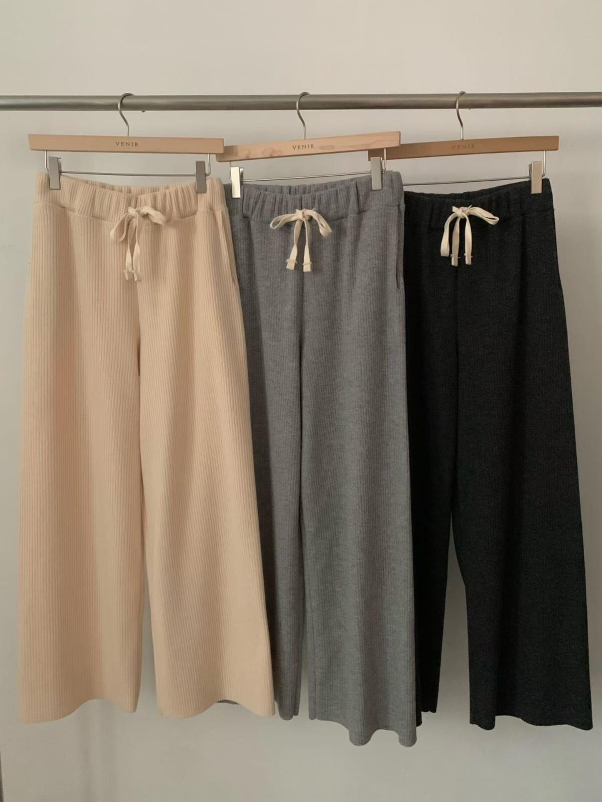 VR5249 全橡筋束腰休閒長褲