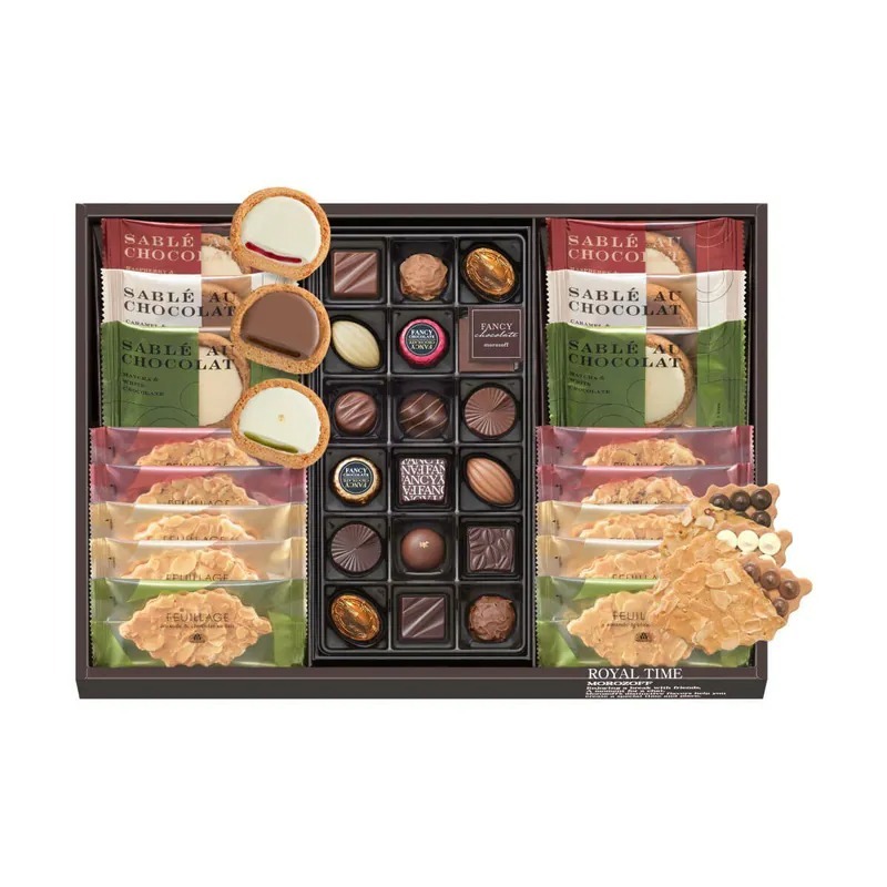 【直播】AN111837 日本 Morozoff 皇家時光朱古力曲奇禮盒