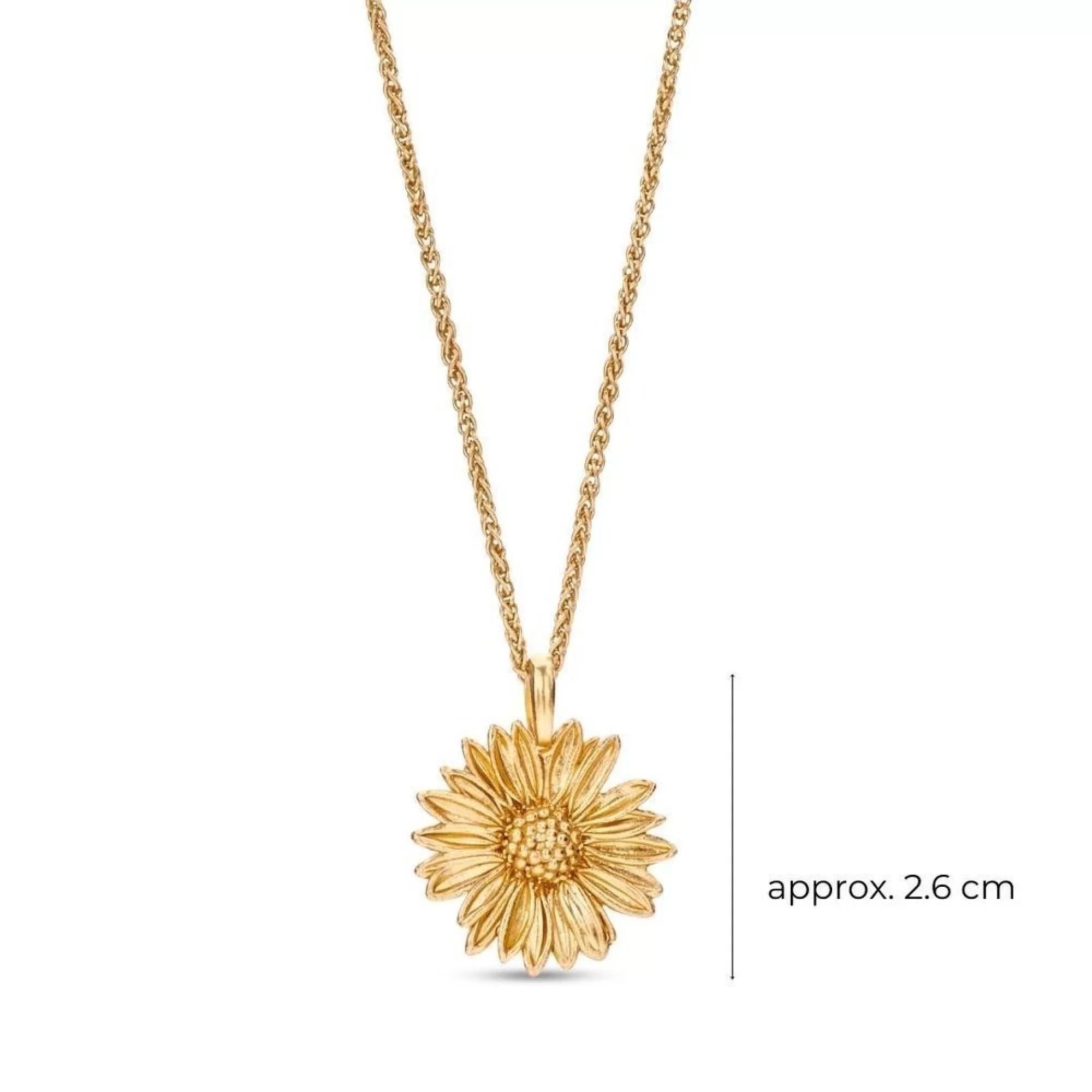 1TA0524-202 THALLO Daisy Field Daisy Pendant Layer with Detachable Motif 24K Gold Vermeil on Sterling Silver Pearl #s245b (A-SK-E)