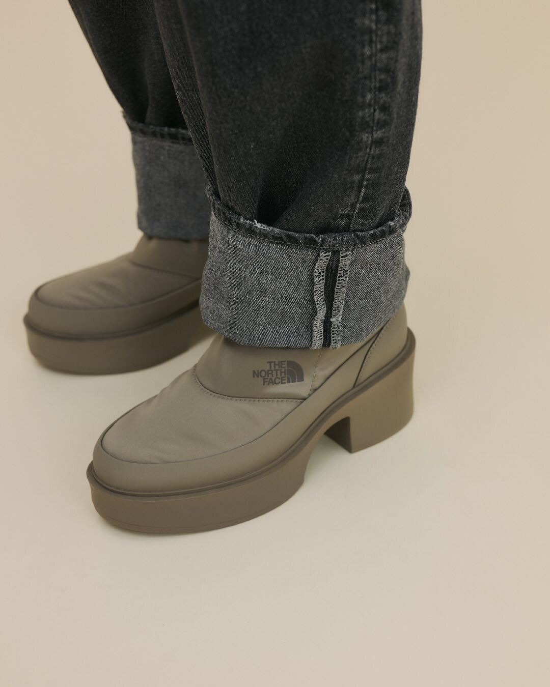 預購┃日本 TNF 女鞋 W KALMIA NUPTSEBOOTS WP SE 緞面 厚底 高跟 保暖 防潑水 拉鍊 長靴