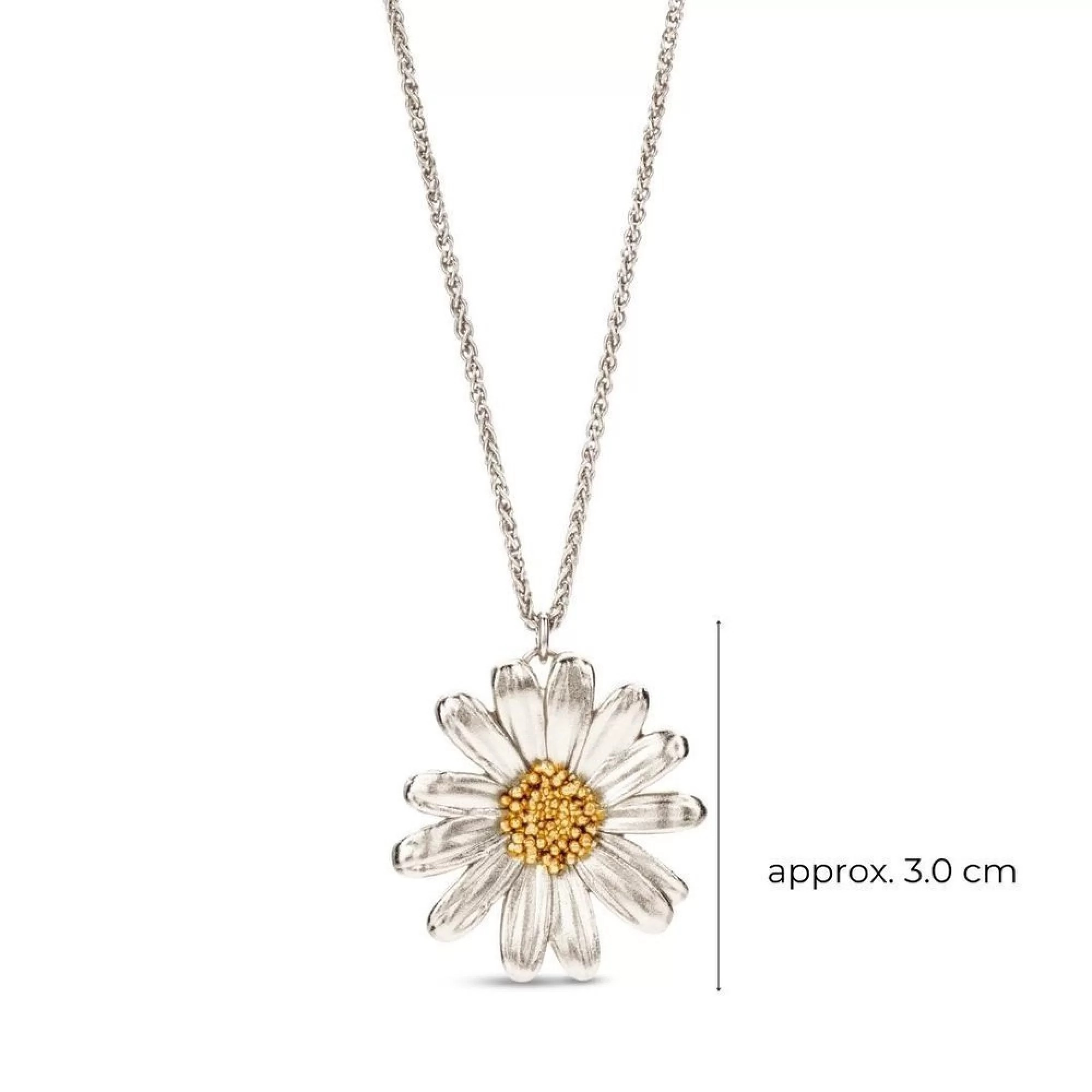1TA0524-315 THALLO Aigli Daisy Pendant Layer 24K Gold and Sterling Silver #s975a (A-SK-E)