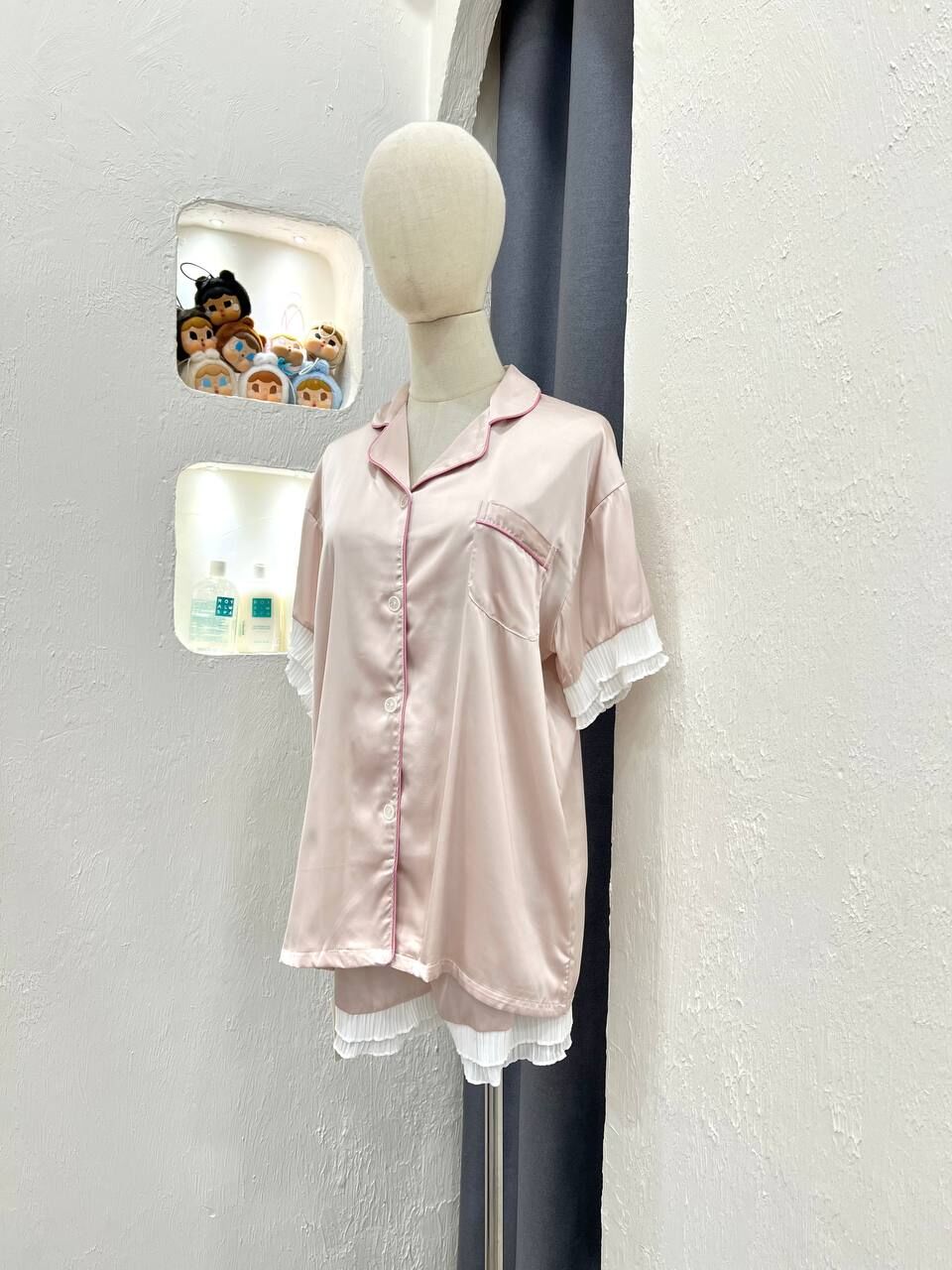Silk Short Sleeve Sleep Set