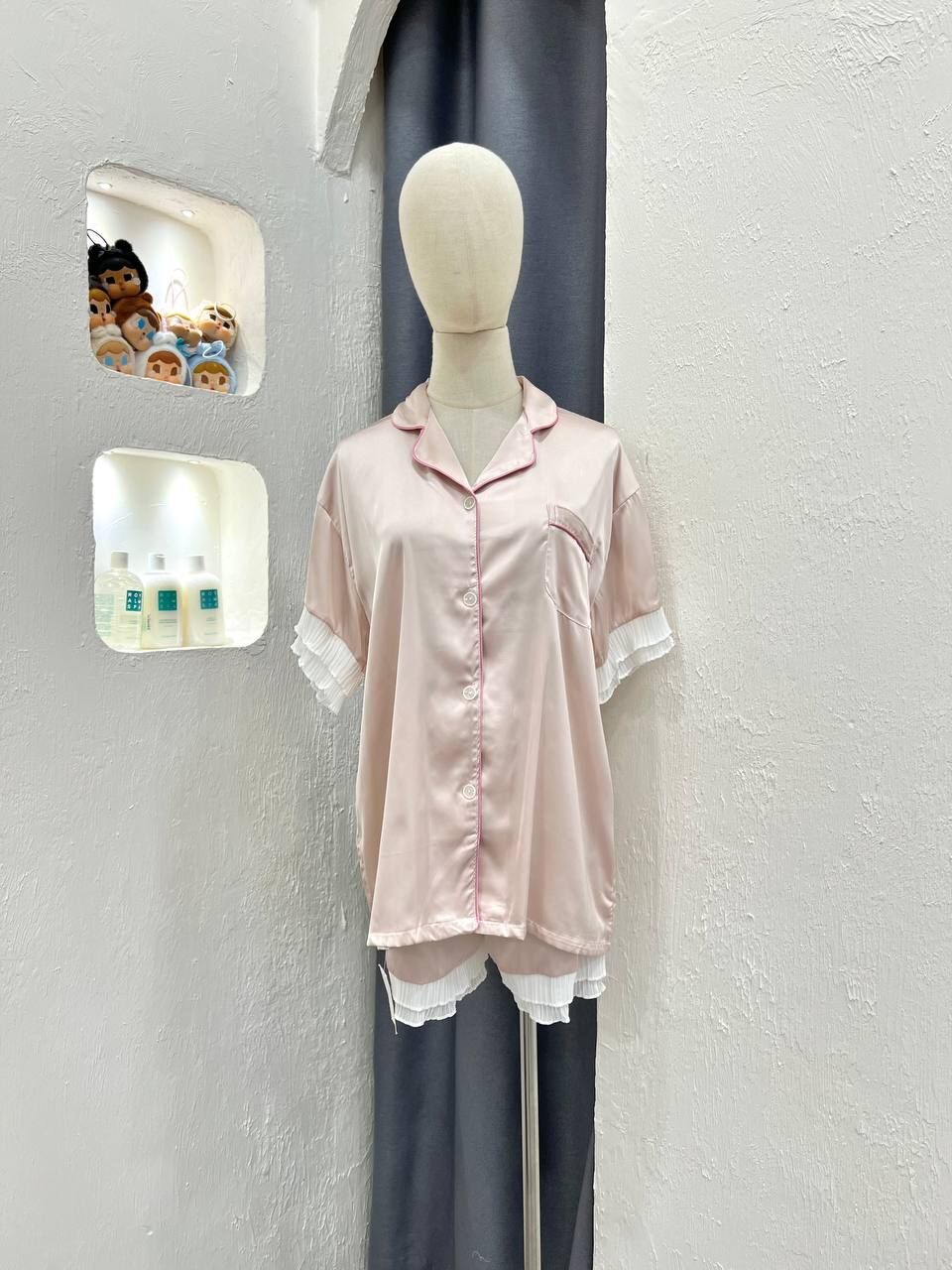 Silk Short Sleeve Sleep Set