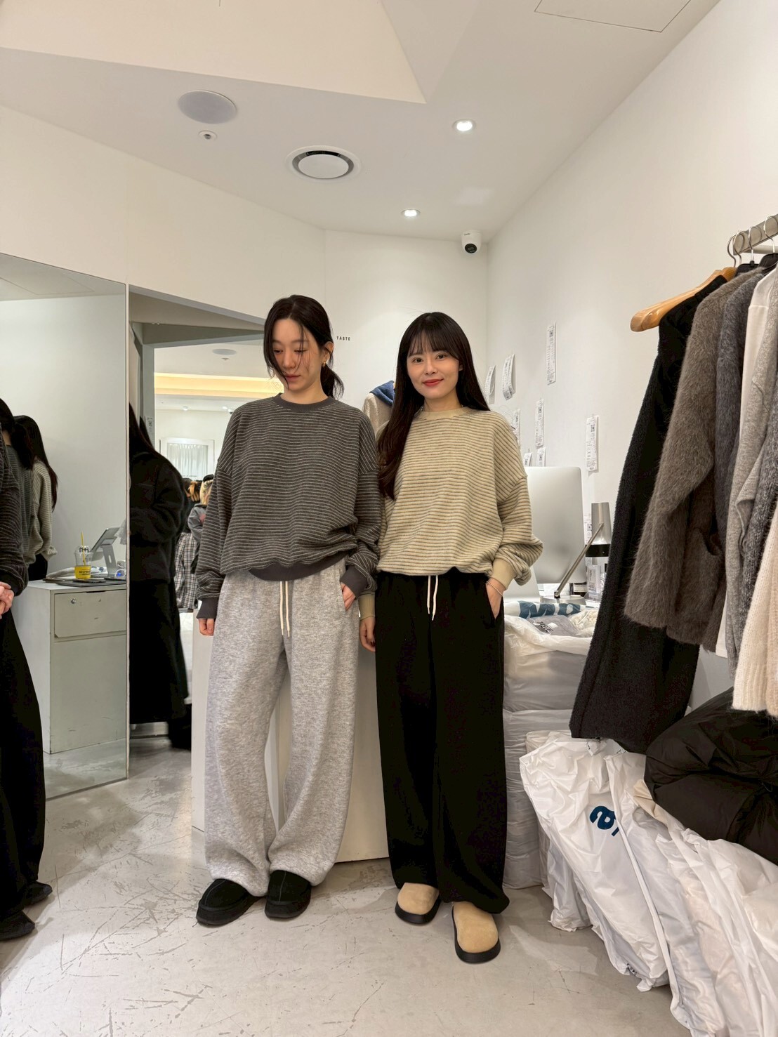 TT5201 抓毛弧形休閒褲